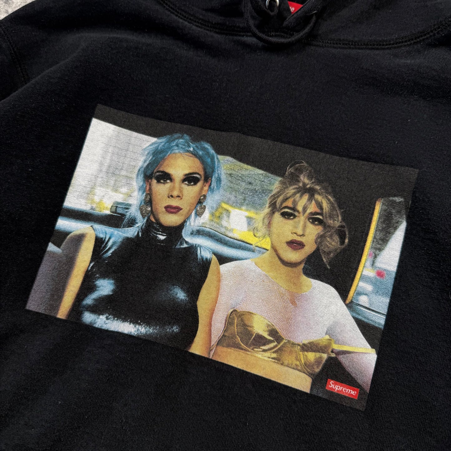 Supreme SS18 Nan Goldin Misty and Jimmy Paulette ‘Black’ Hoodie