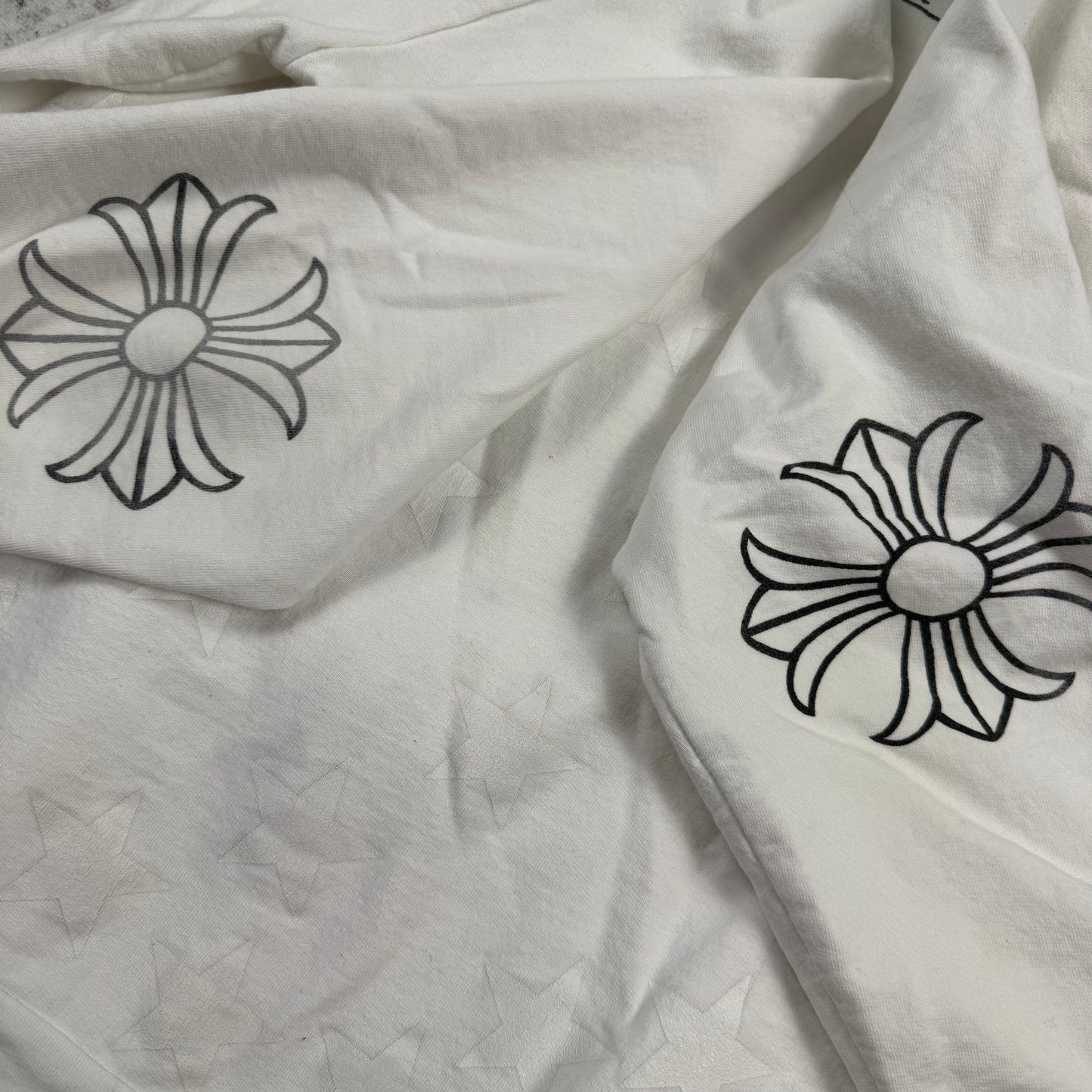 Chrome Hearts Vintage Horseshoe ‘White’ Zip Hoodie