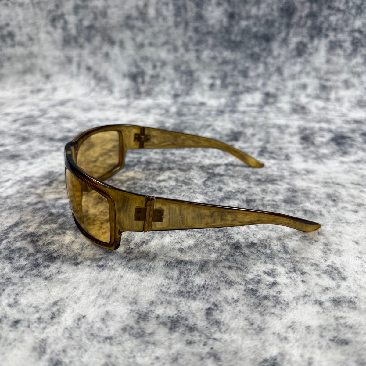 Gucci Vintage GG Amber Shield Sunglasses