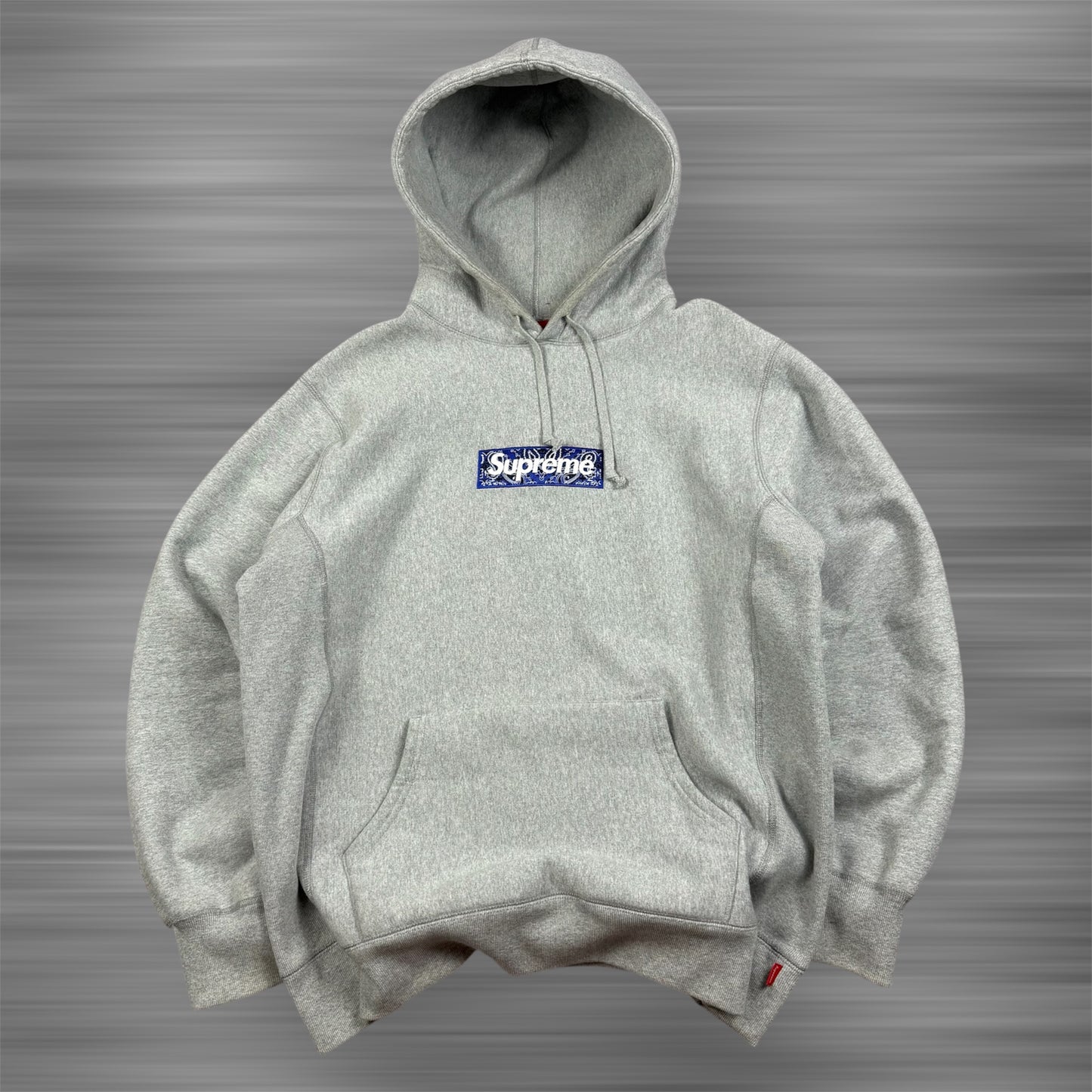 Supreme Blue Bandana Box Logo ‘Gray’ Hoodie