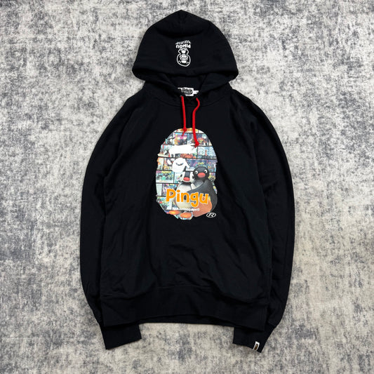 BAPE x Pingu Ape Face Logo ‘Black’ Hoodie