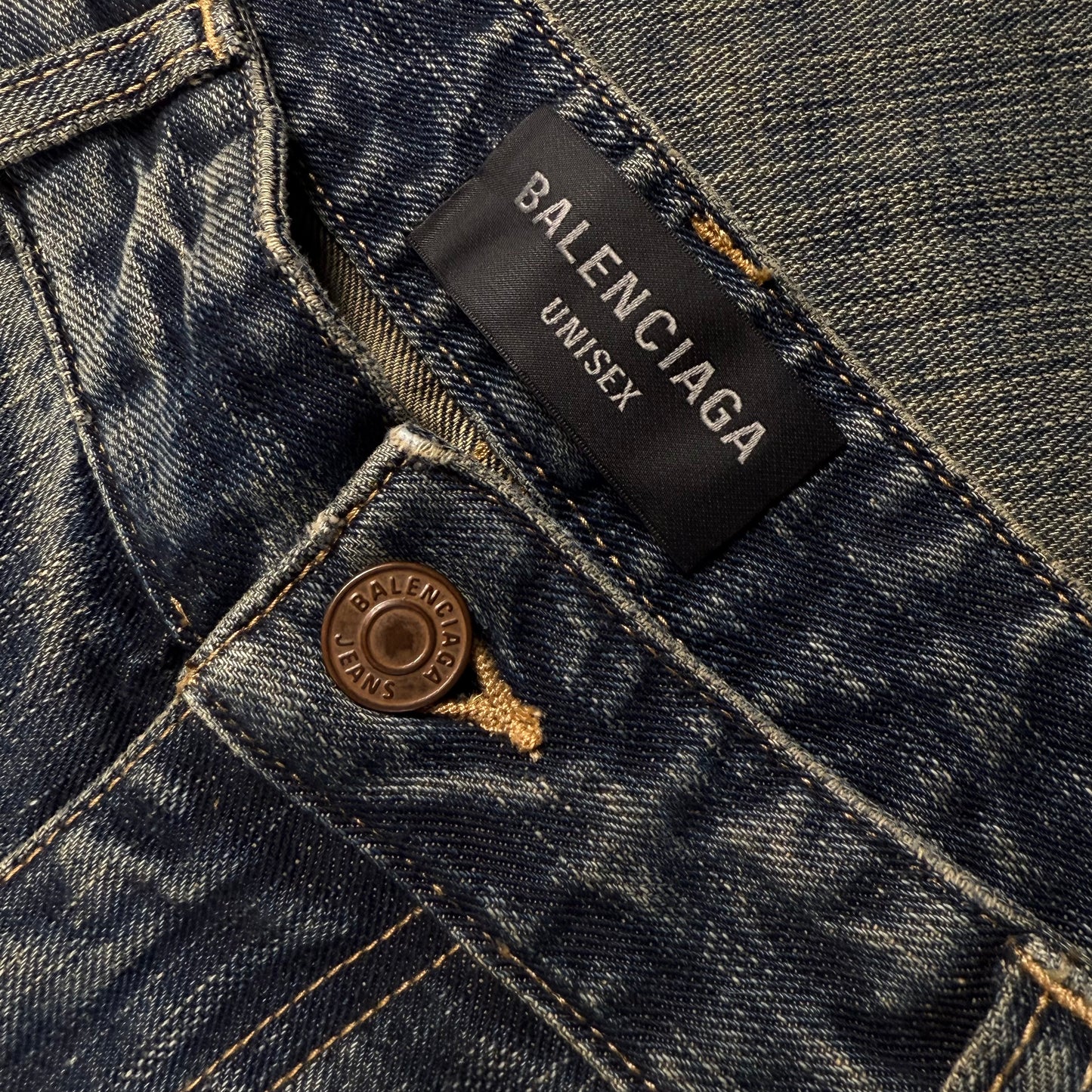 Balenciaga Flared Distressed Jeans