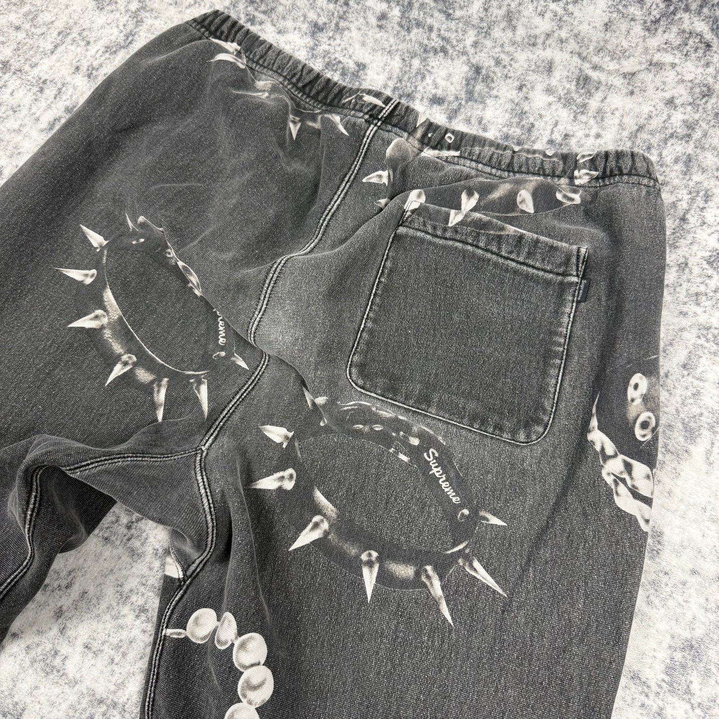 Supreme FW20 Studded Collars ‘Gray’ Sweatpants