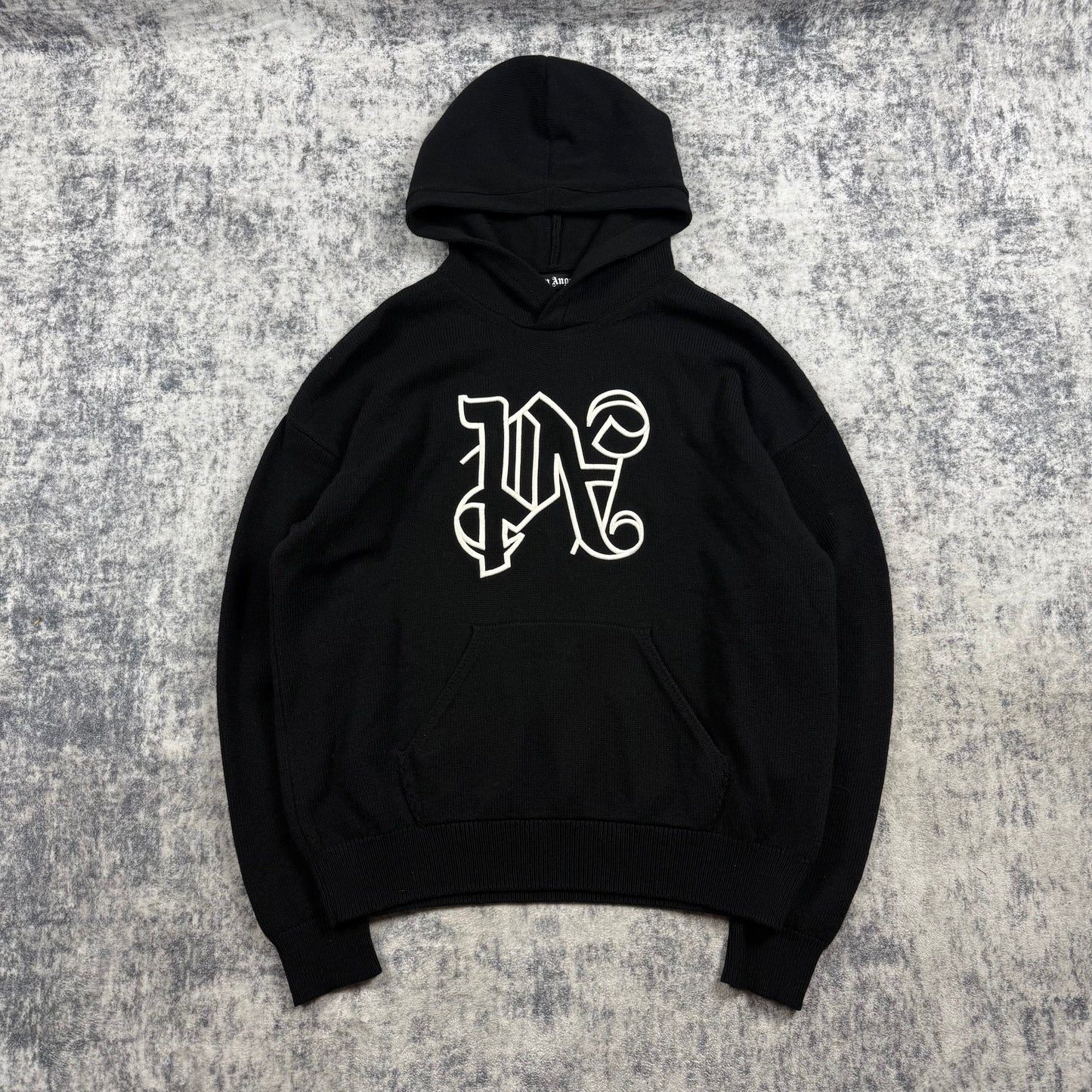 Palm Angels Monogram Knitted ‘Black’ Hoodie