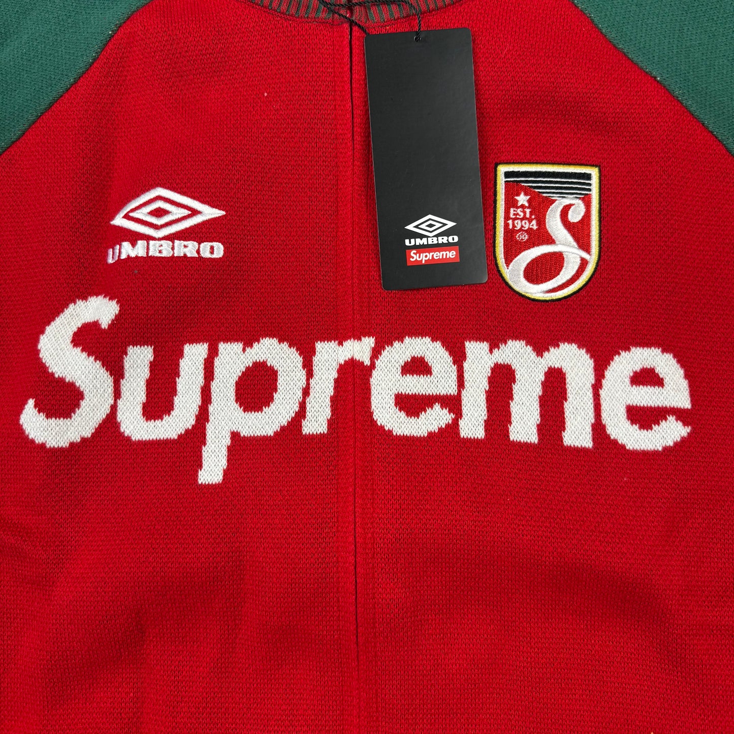 Supreme x Umbro Zip Up Knit Sweater