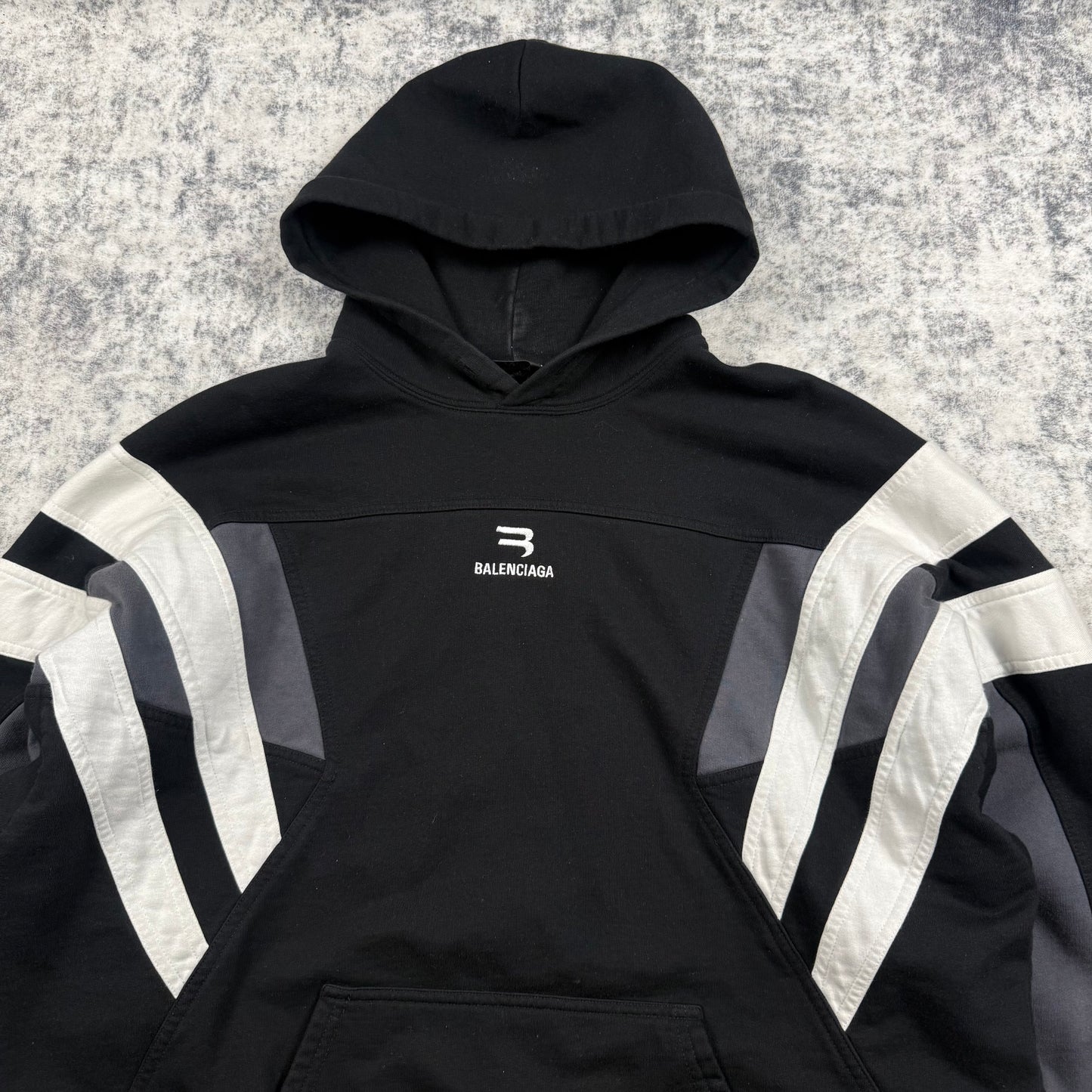 Balenciaga Sporty B Paneled ‘Black’ Hoodie