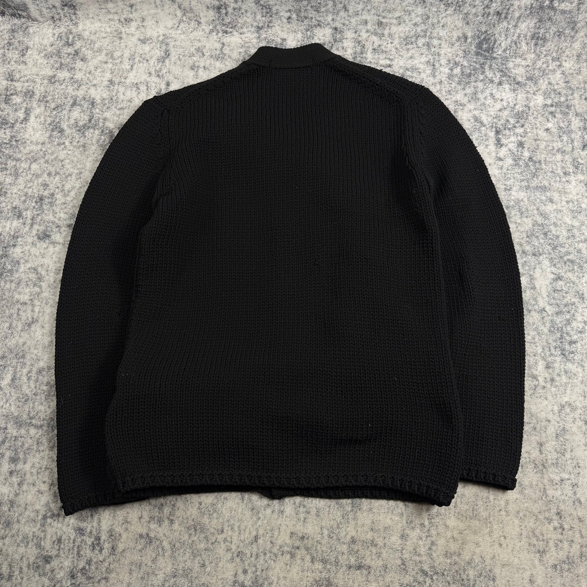 COMME DES GARÇONS HOMME PLUS Braided V-Neck ‘Black’ Cardigan