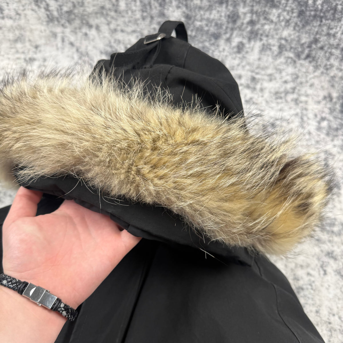 Vintage Canada Goose Chilliwack Bomber ‘Black’ Fur Down Jacket
