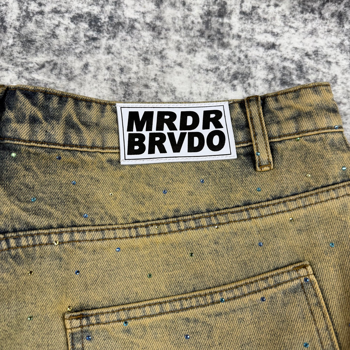 Who Decides War Unfurled Denim Shorts