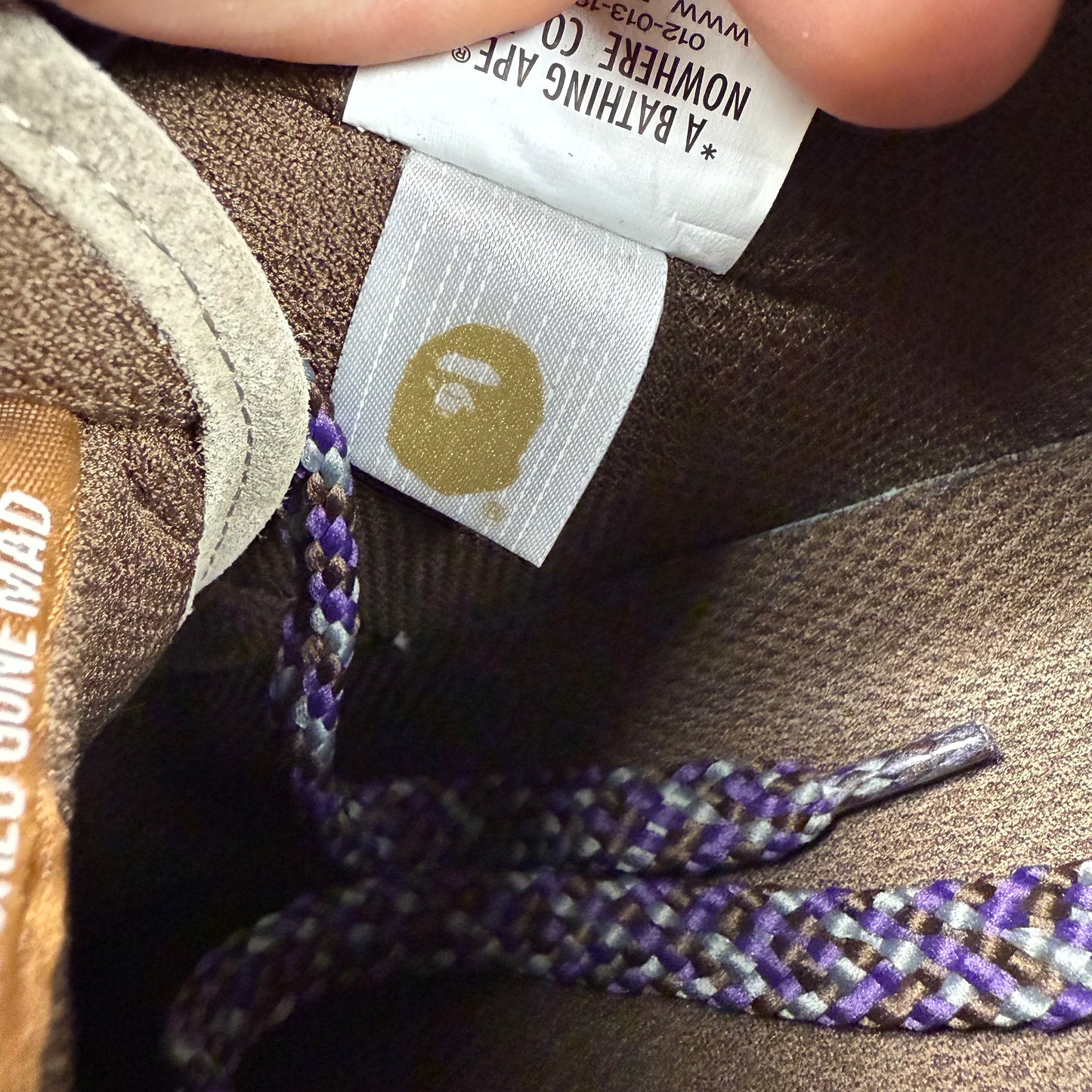 BAPE STA Low ‘Brown/Purple’ Leather Sneakers