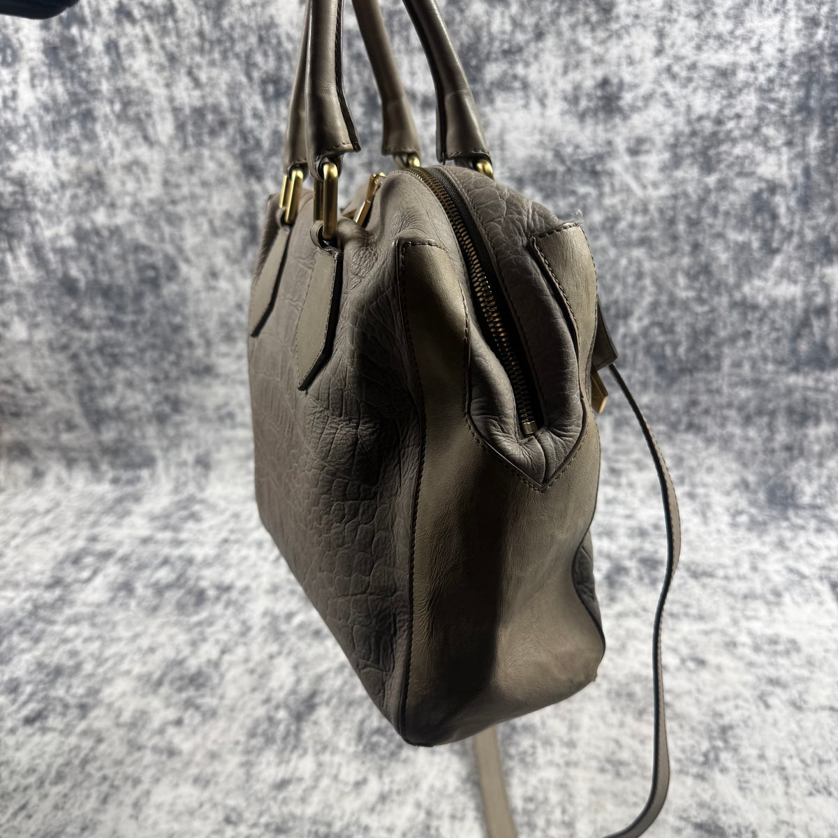 Vivienne Westwood Croc-Embossed Leather 2-Way Handbag