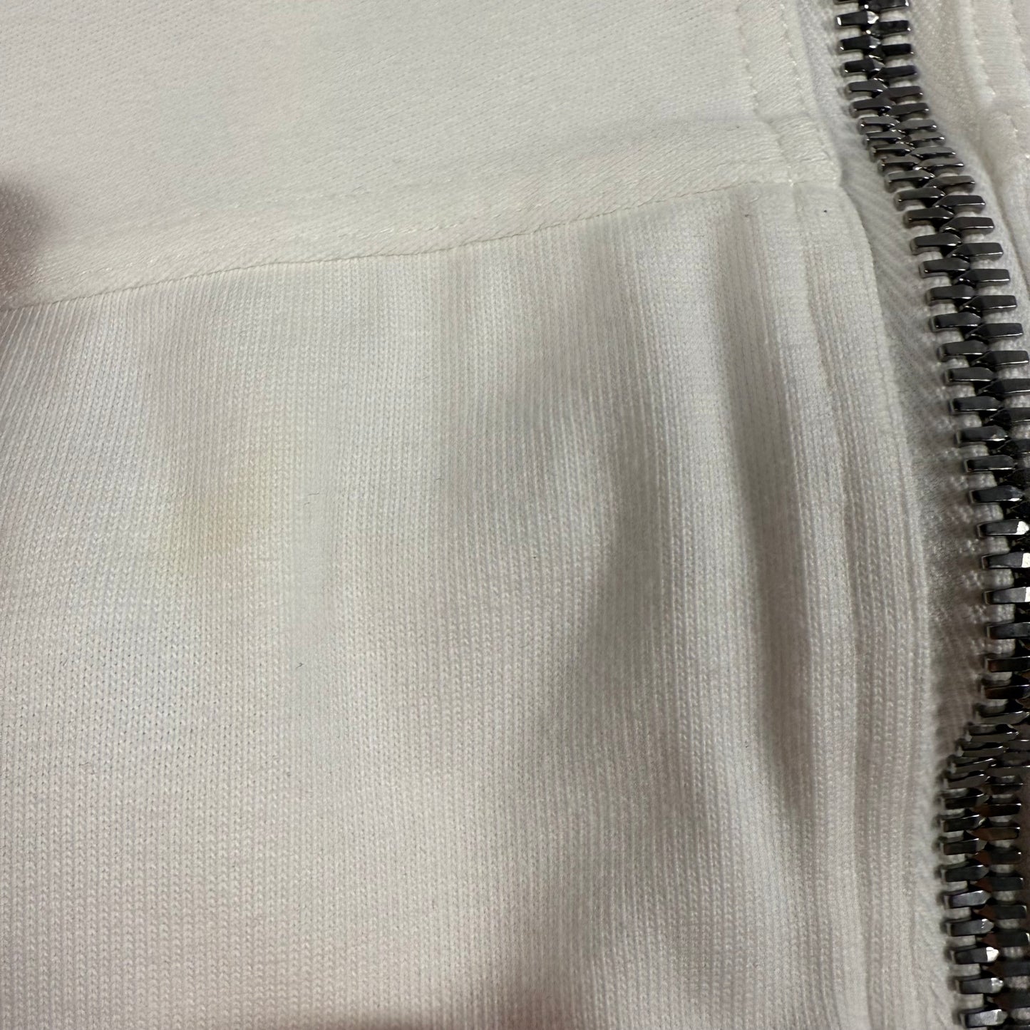 Rick Owens SS20 Fogachine High Neck Zip Up ‘White’ Sweater