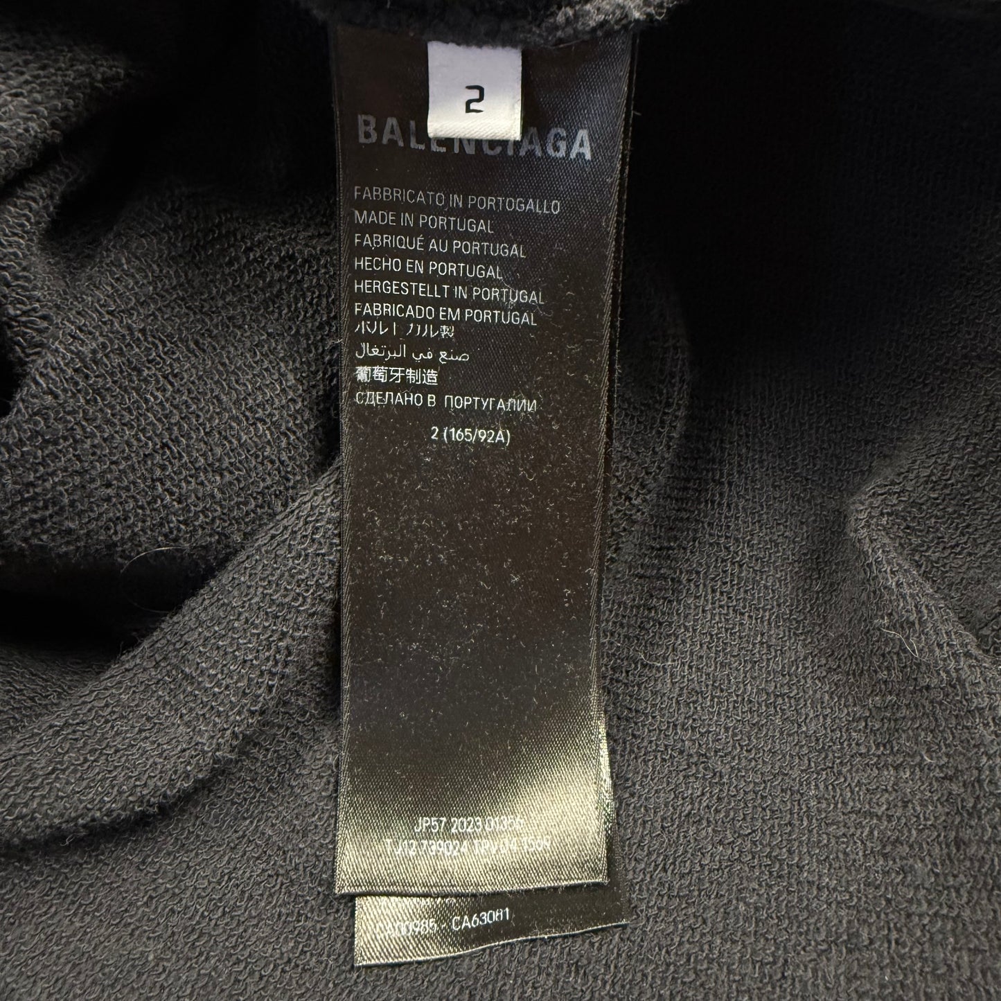 Balenciaga DIY Metal Outline ‘Black’ Hoodie