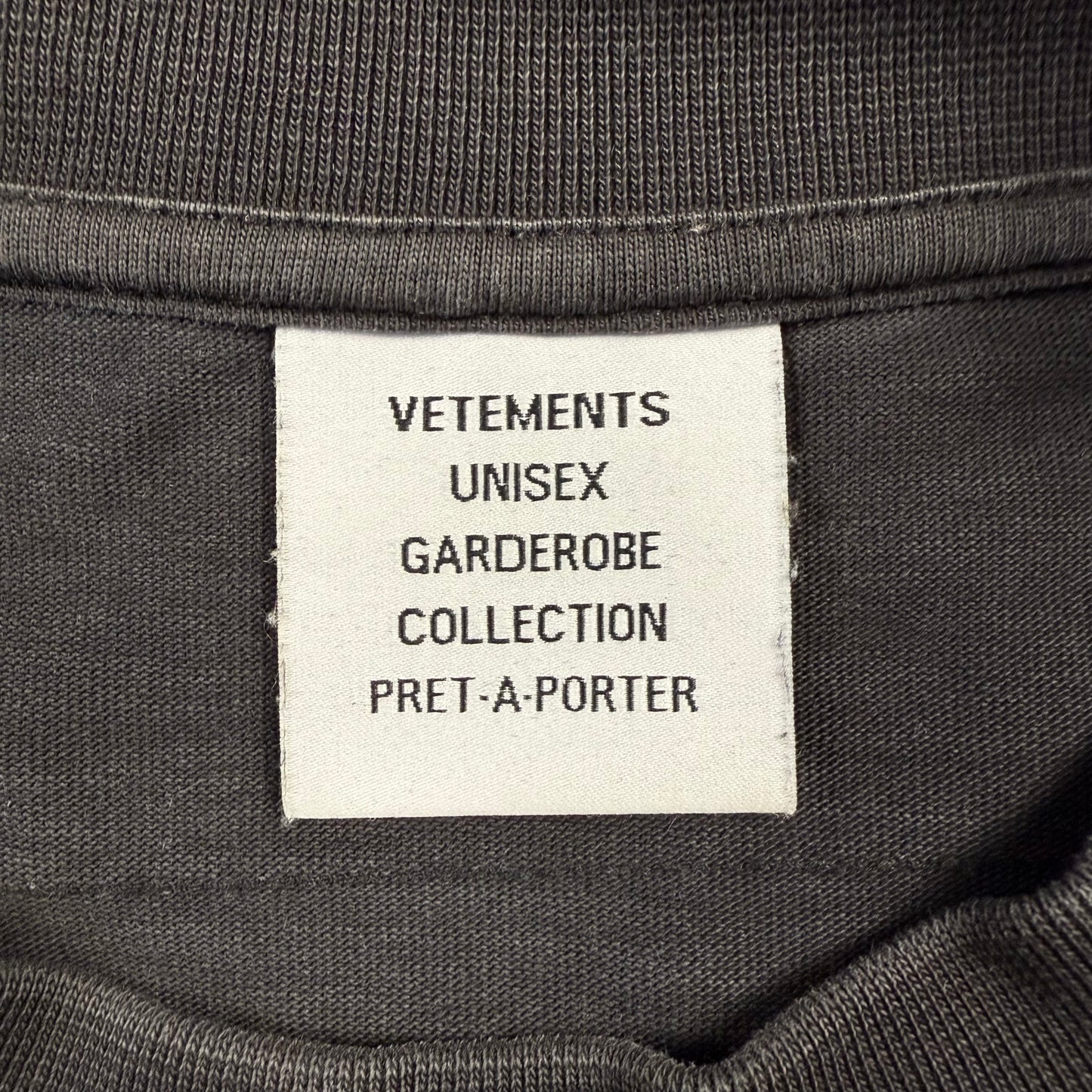 Vetements Hardcore Patched Dense ‘Black’ T-Shirt