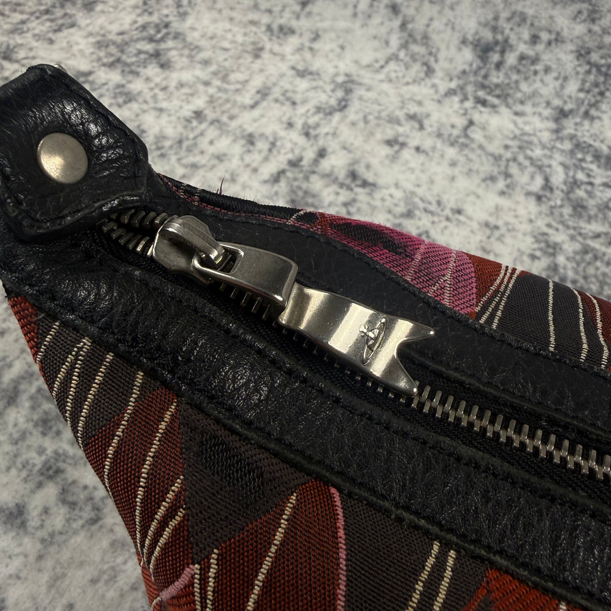 Vivienne Westwood Vintage Argyle Jacquard Orb Shoulder Bag