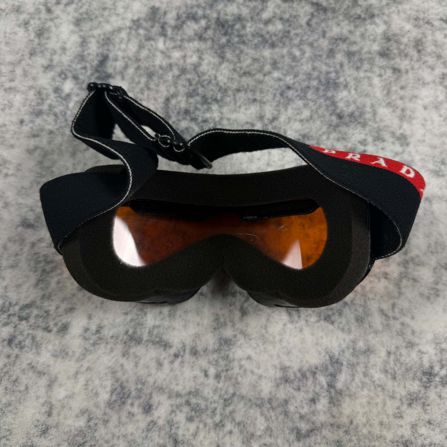 Prada Ski Orange Lens ‘Black’ Googles