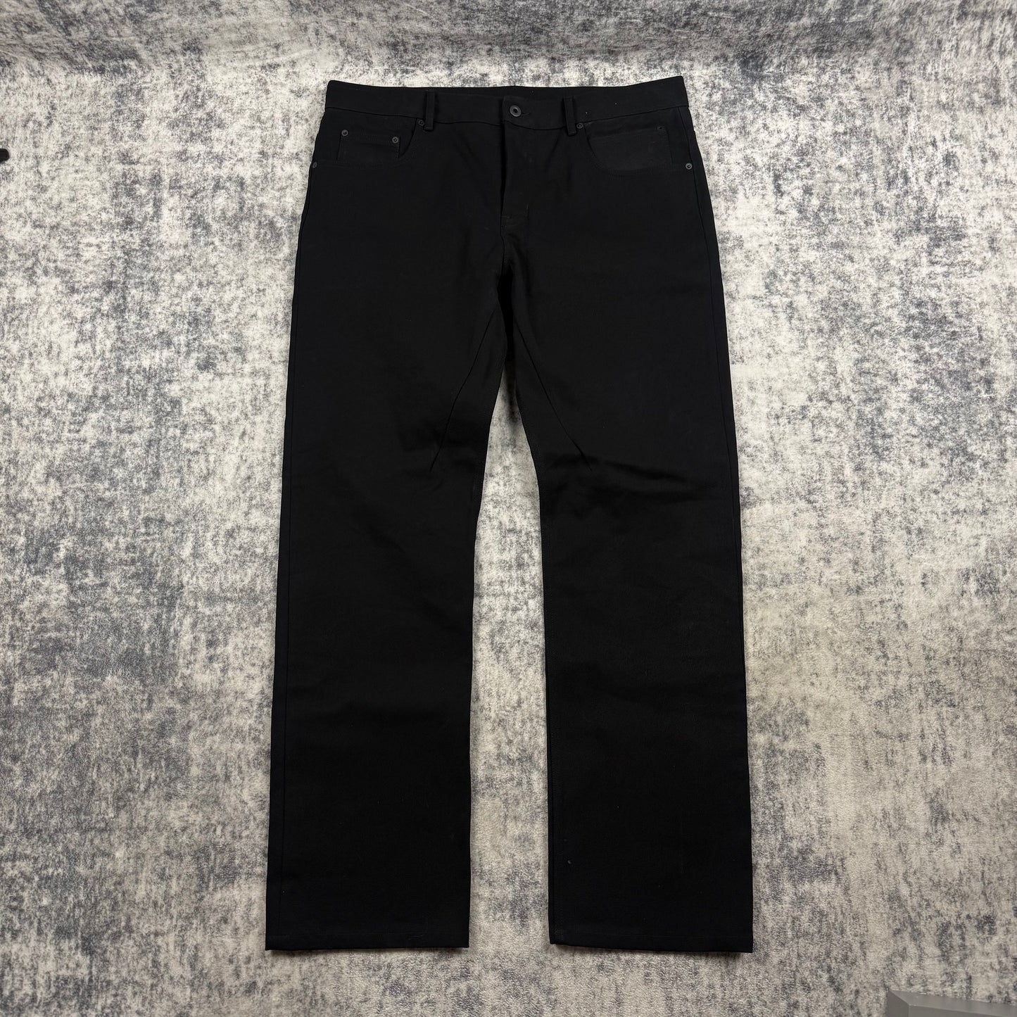 Rick Owens Bonotto 5 Pocket Jeans Black Cotton Twill