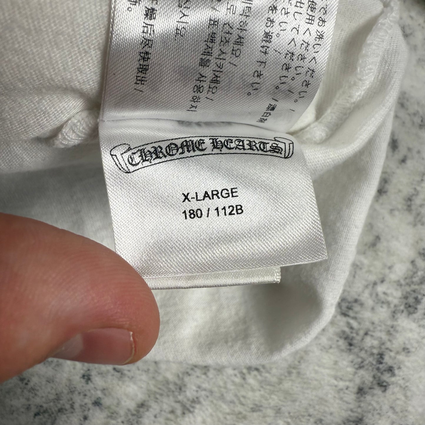 Chrome Hearts Horse Shoe ‘White’ Logo Pocket T-Shirt