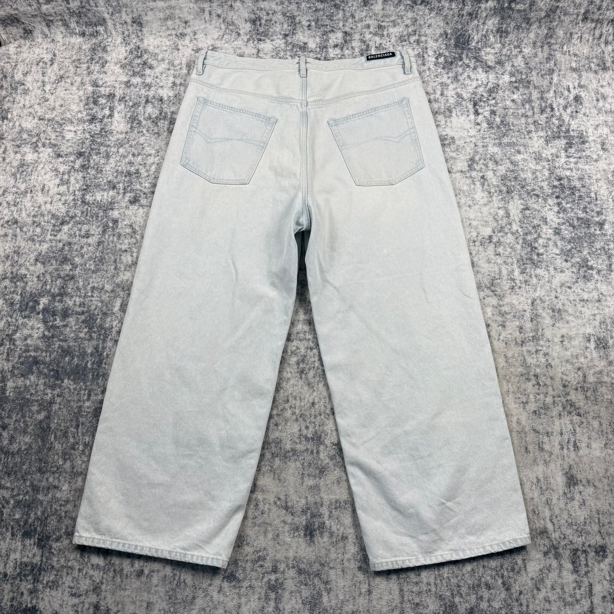 Balenciaga Heavy Bleached Blue Baggy Jeans