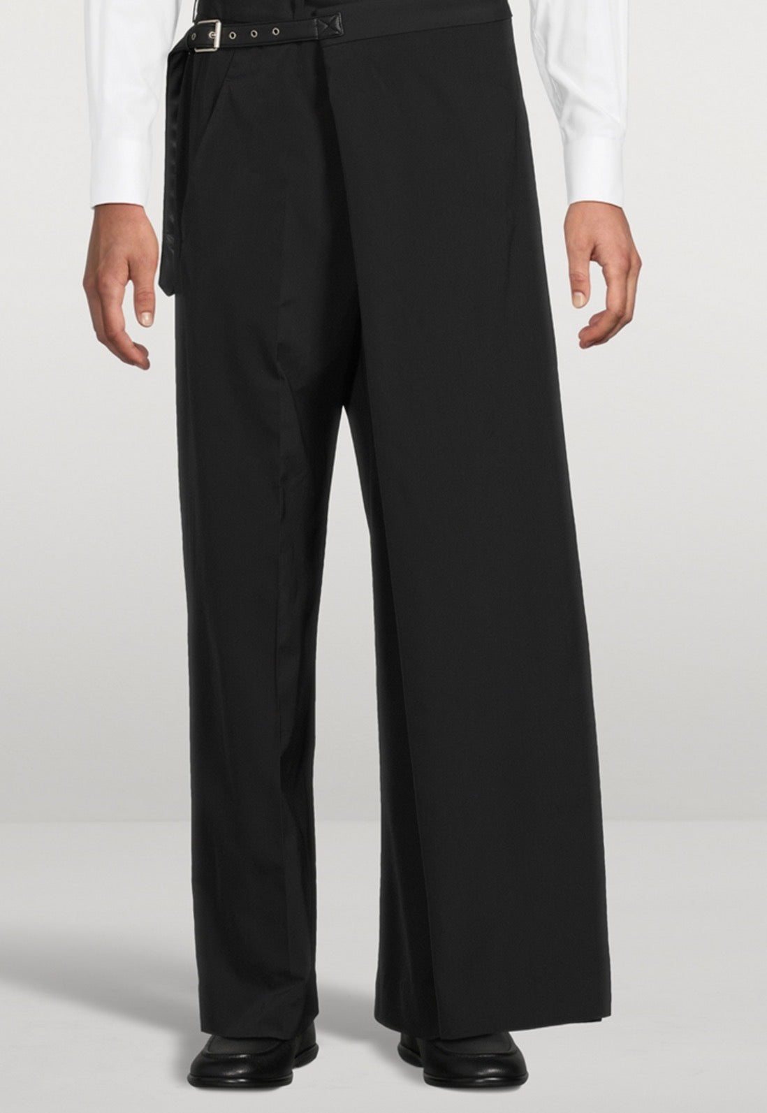 Acne Studios Stretch Wool-Blend Wraparound Trousers