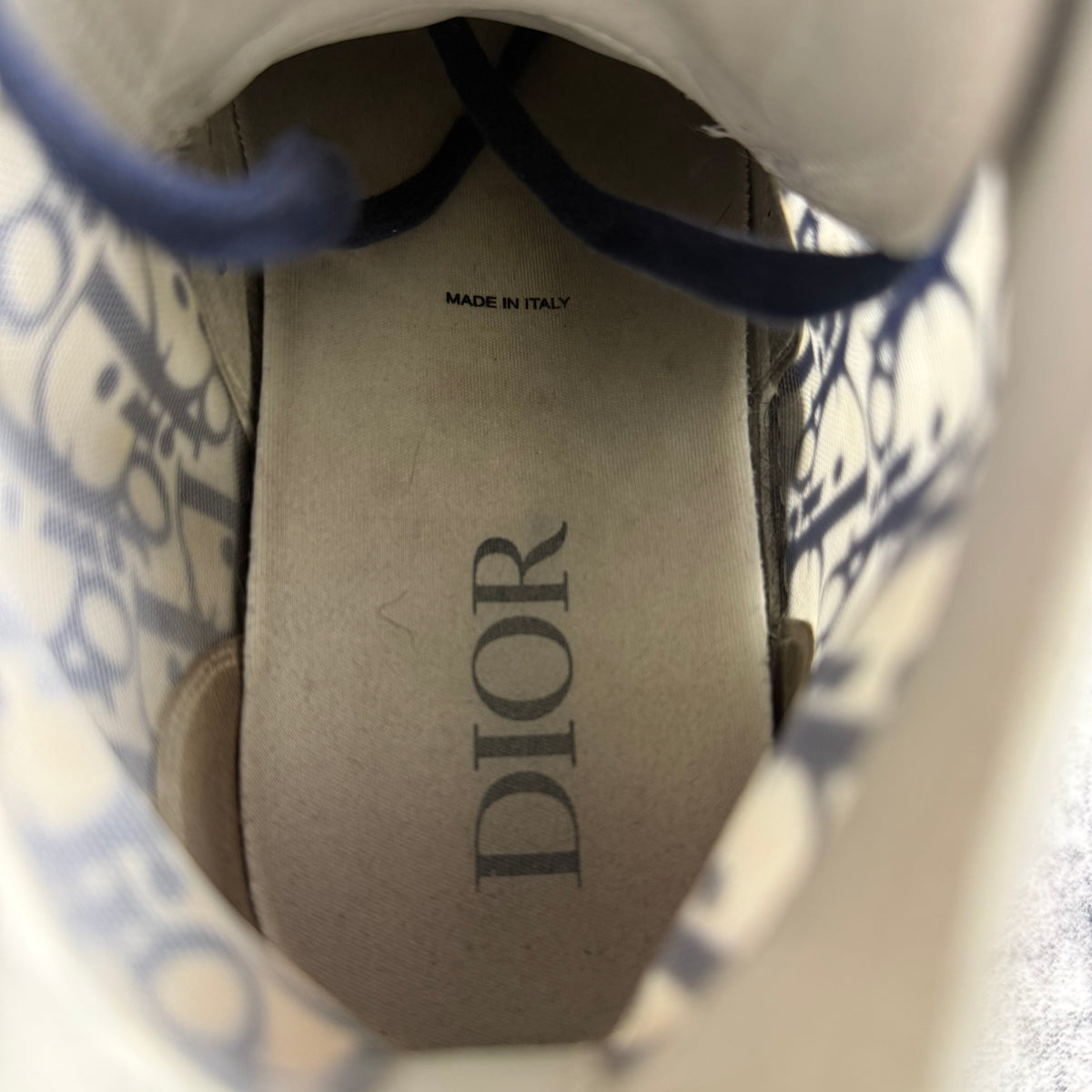 Dior B23 Oblique ‘Navy’ High Top Shoes