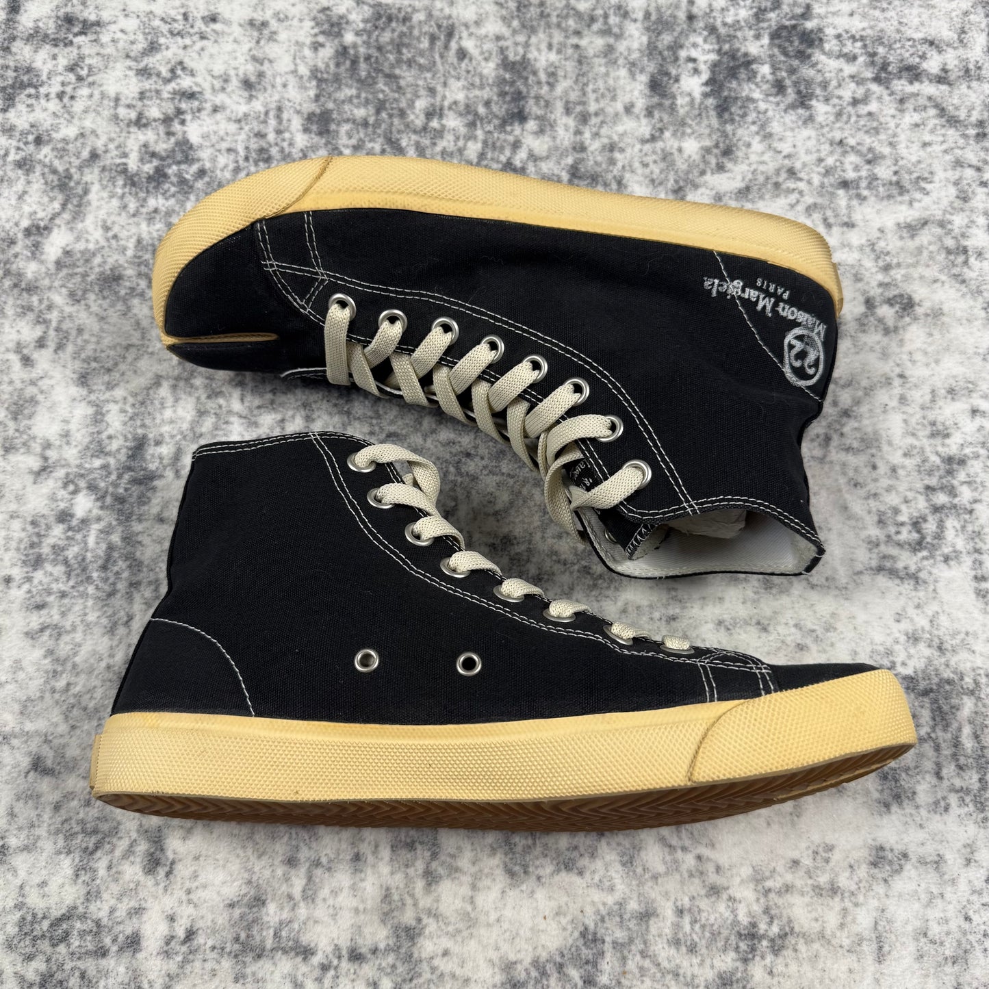 Maison Margiela Vandal Tabi High Top Canvas Sneakers