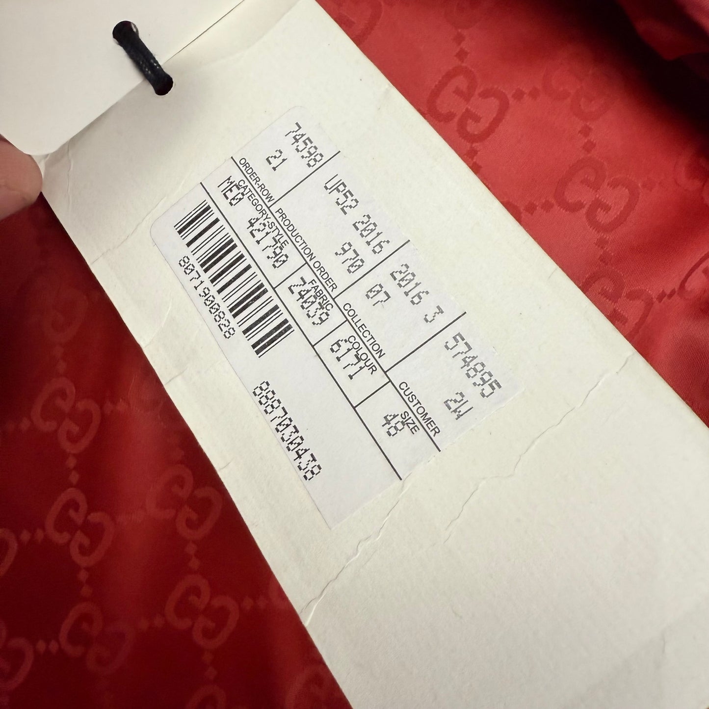 Gucci Monogram Nylon ‘Red’ Hooded Windbreaker