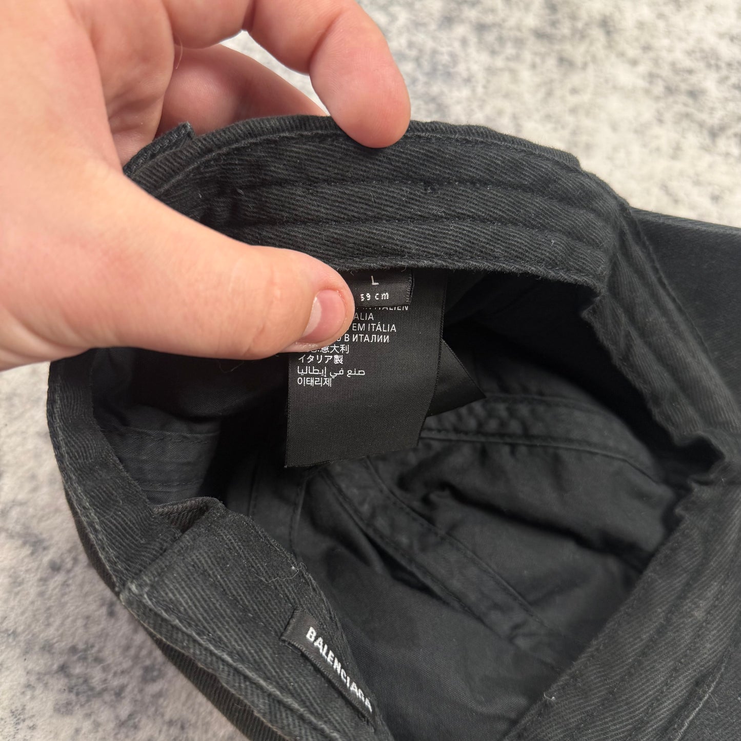 Balenciaga Diagonal Logo Baseball Cap
