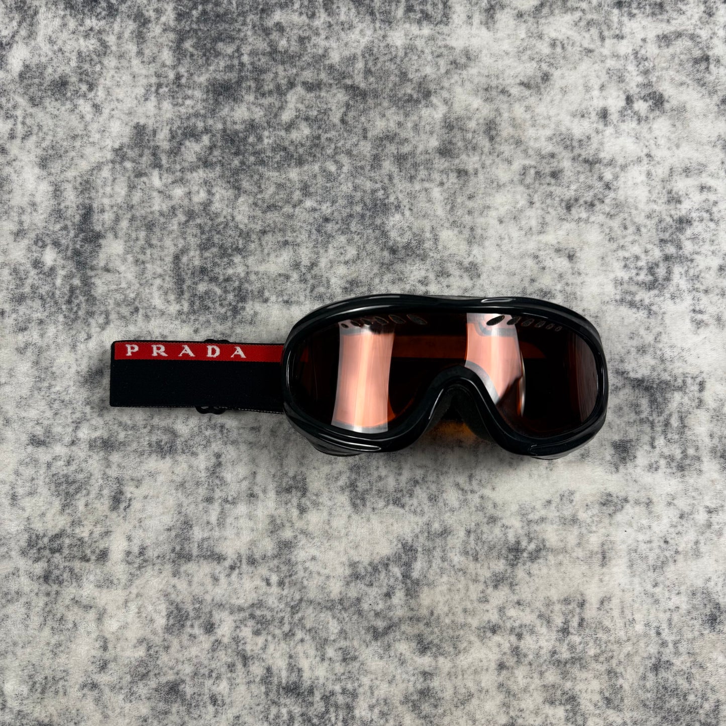 Prada Ski Orange Lens ‘Black’ Googles