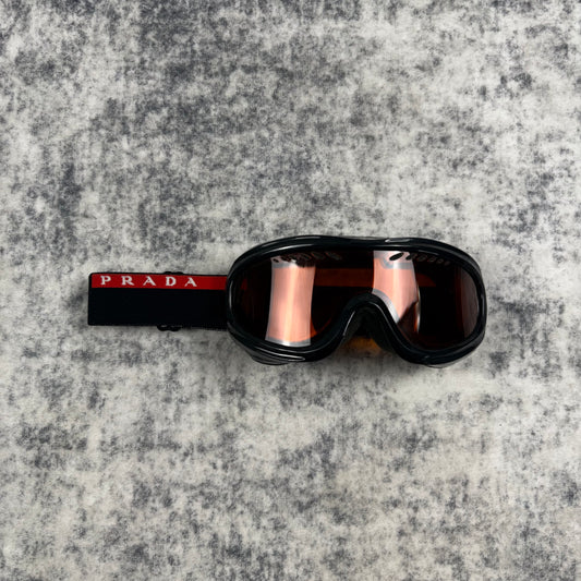 Prada Ski Orange Lens ‘Black’ Googles