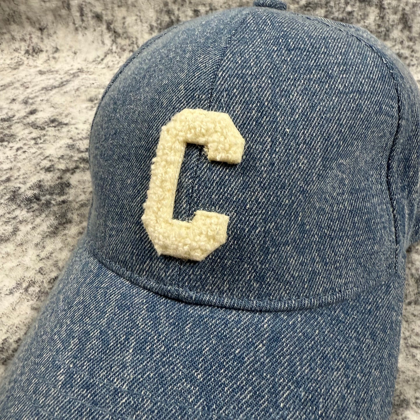 Celine Paris C Logo ‘Blue’ Denim Baseball Cap