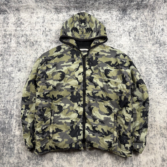 Givenchy FW15 Digital Camo Hooded Puffer Jacket