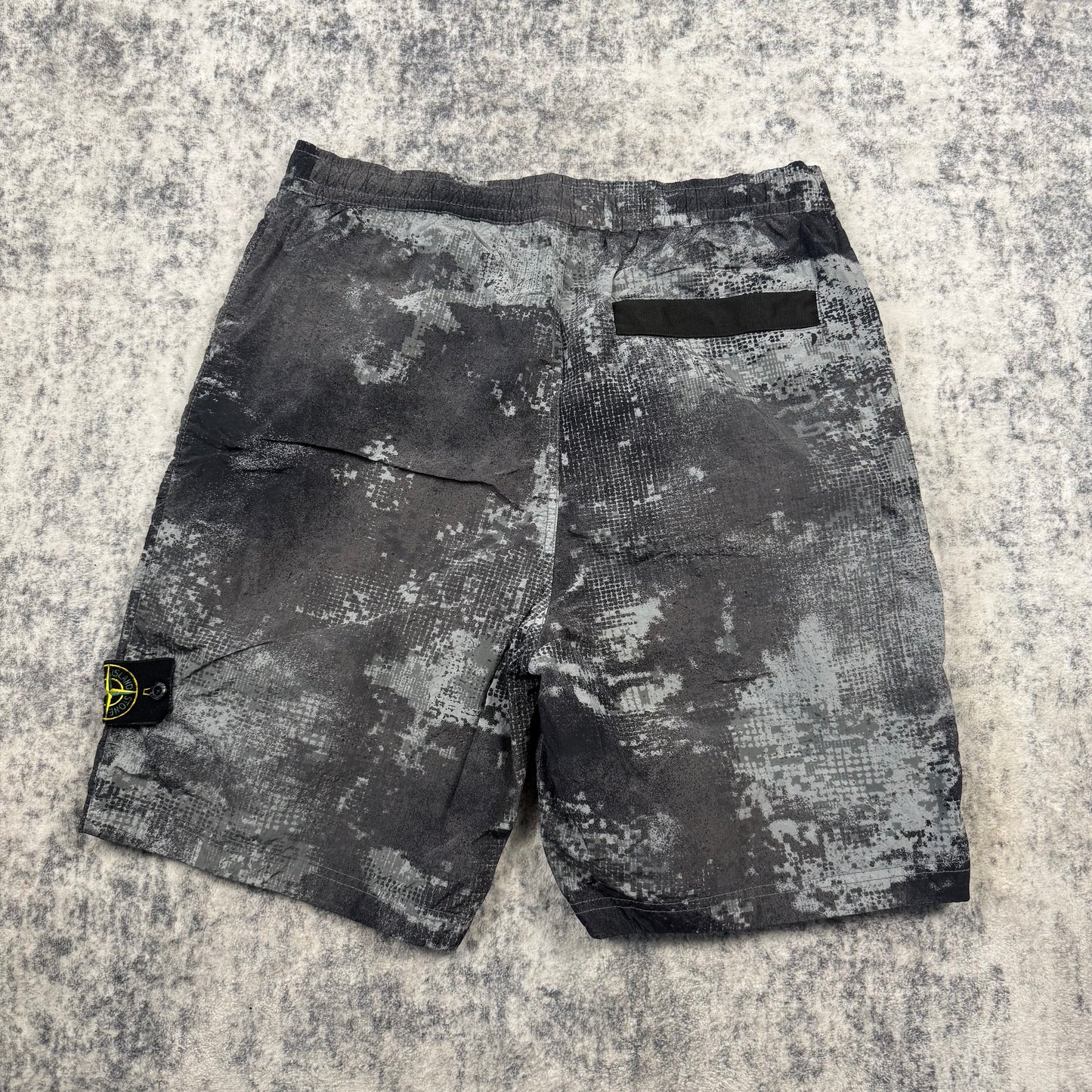 STONE ISLAND Nylon Bermuda Shorts In Camo Print