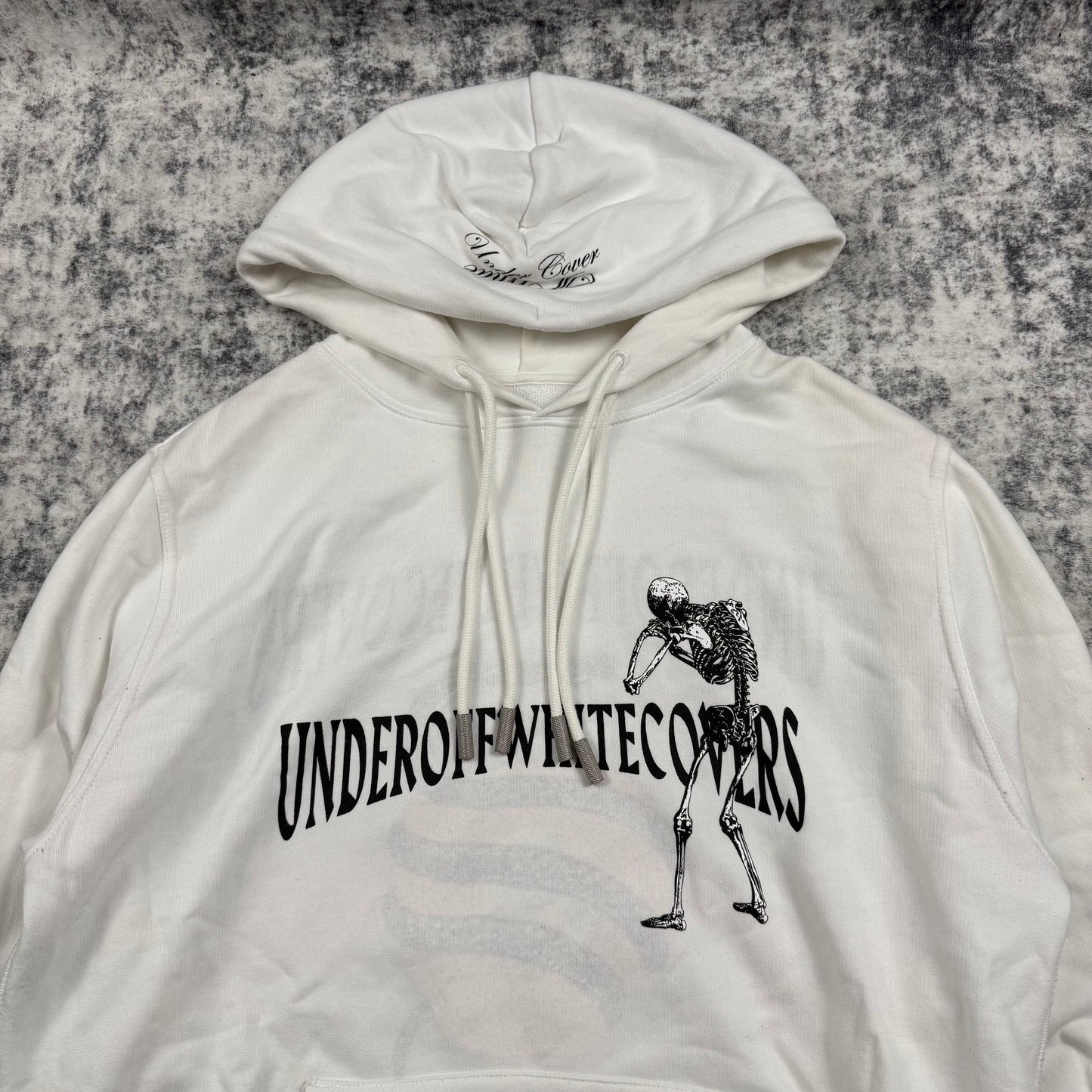 Off-White x Undercover Reversible “Skeleton Dancing” ‘White’ Hoodie