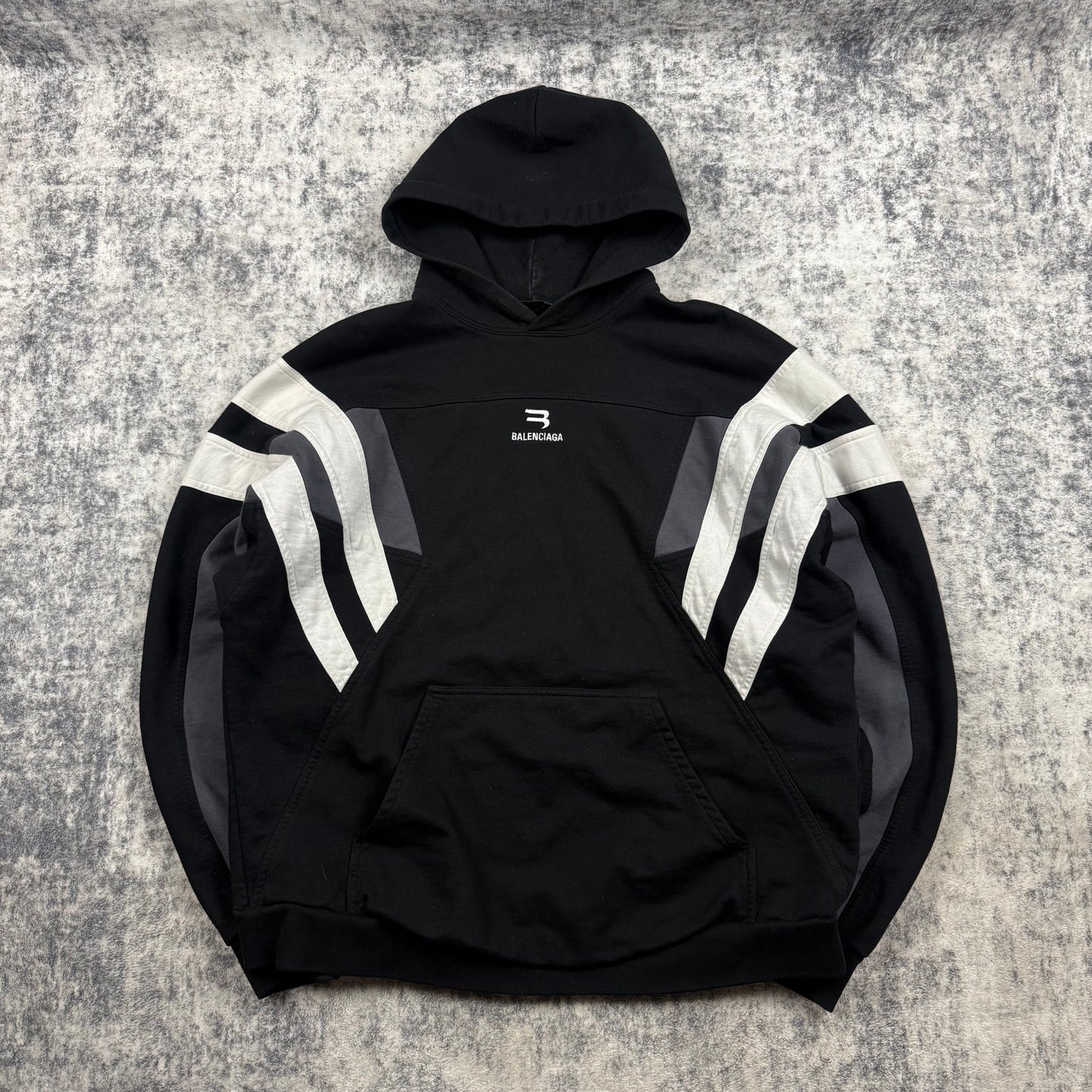 Balenciaga Sporty B Paneled ‘Black’ Hoodie