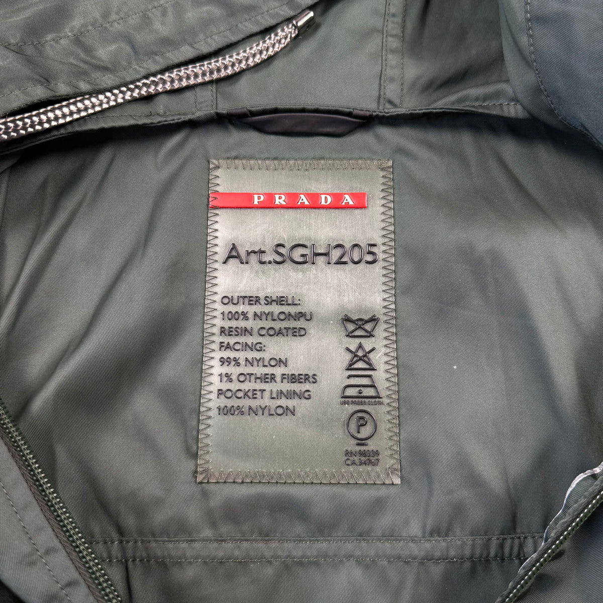 Prada Sport VintageOlive Green Convertible Jacket
