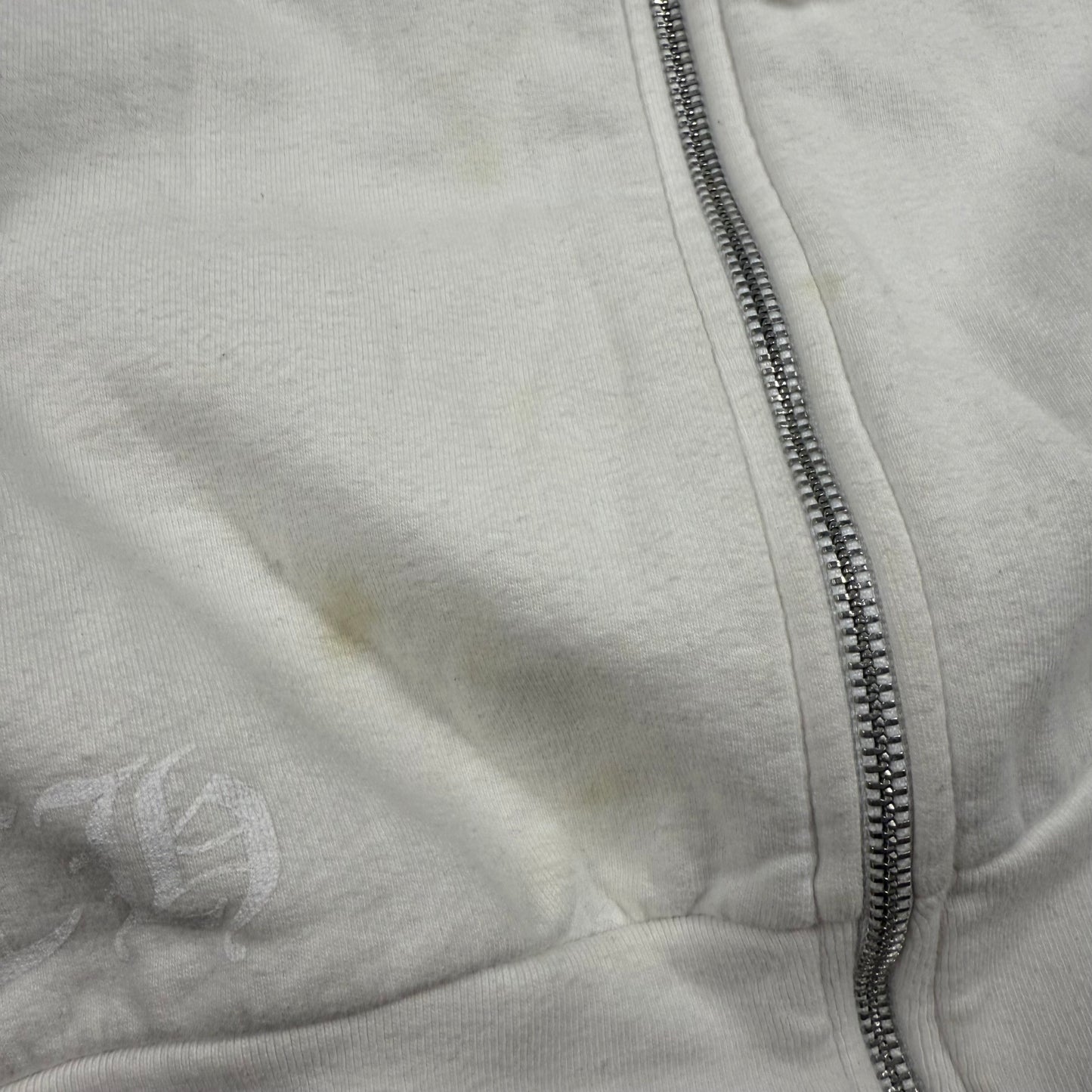 Chrome Hearts Horseshoe Floral ‘White’ Zip Up Hoodie