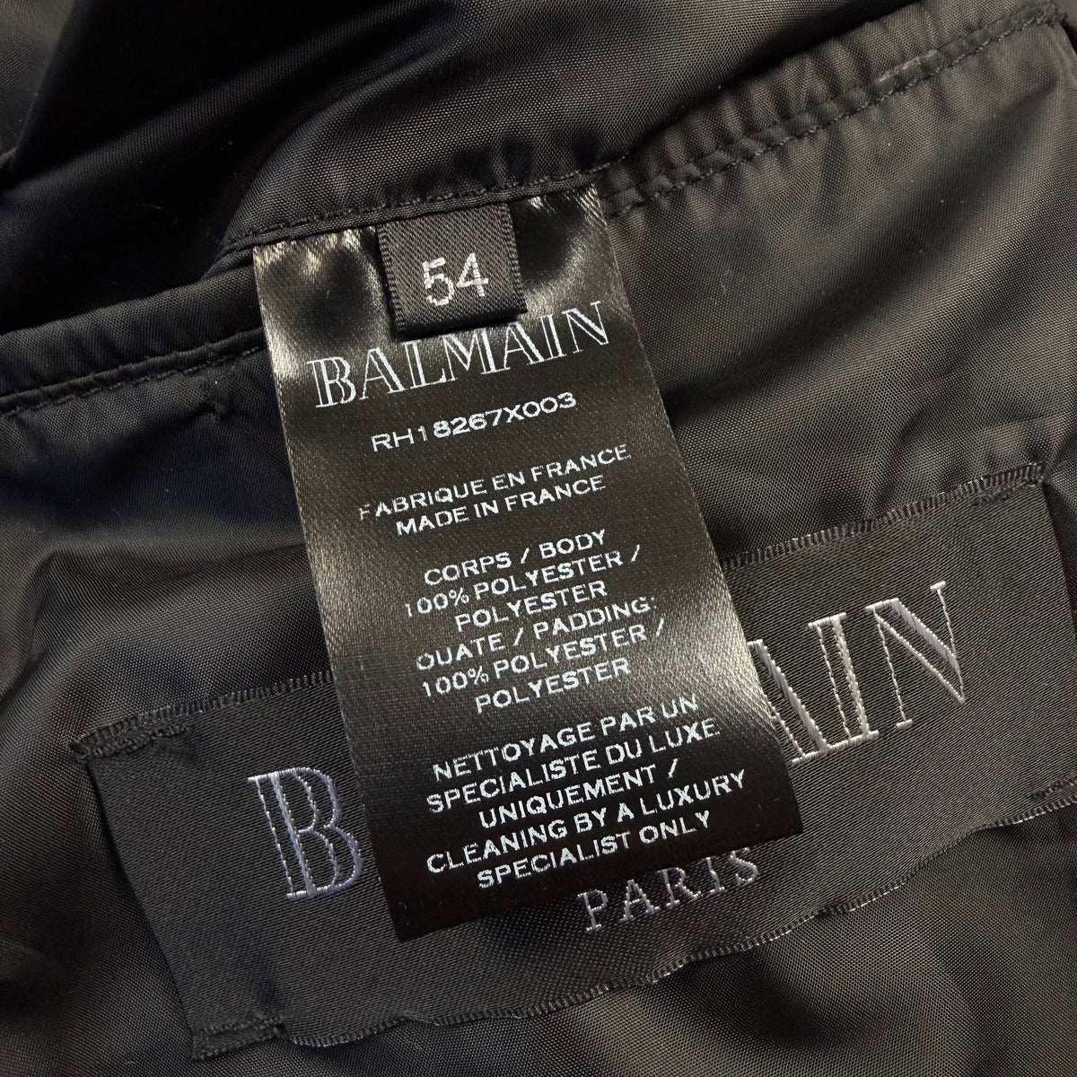 Balmain Padded Quilted Shell Hooded ‘Black’ Gilet