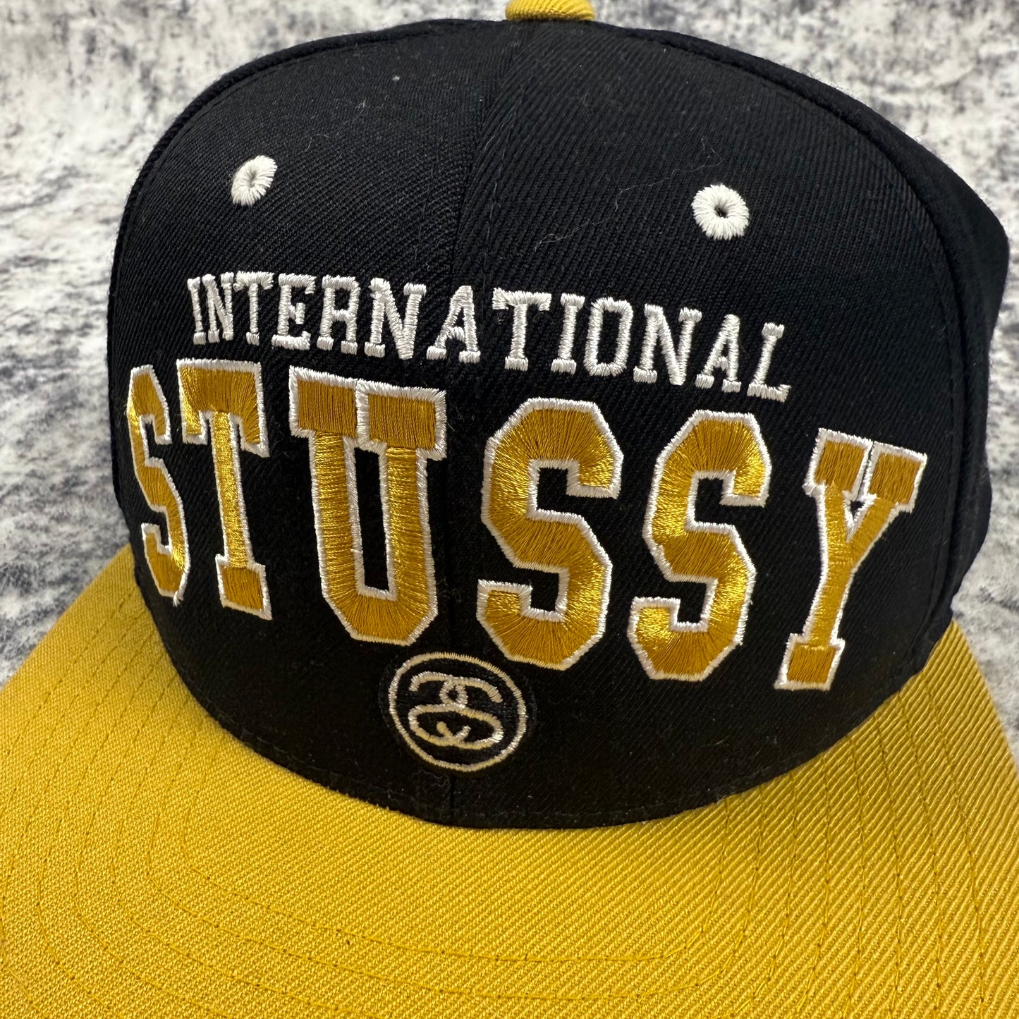 Stussy Vintage International Baseball ‘Black/Yellow’ Cap