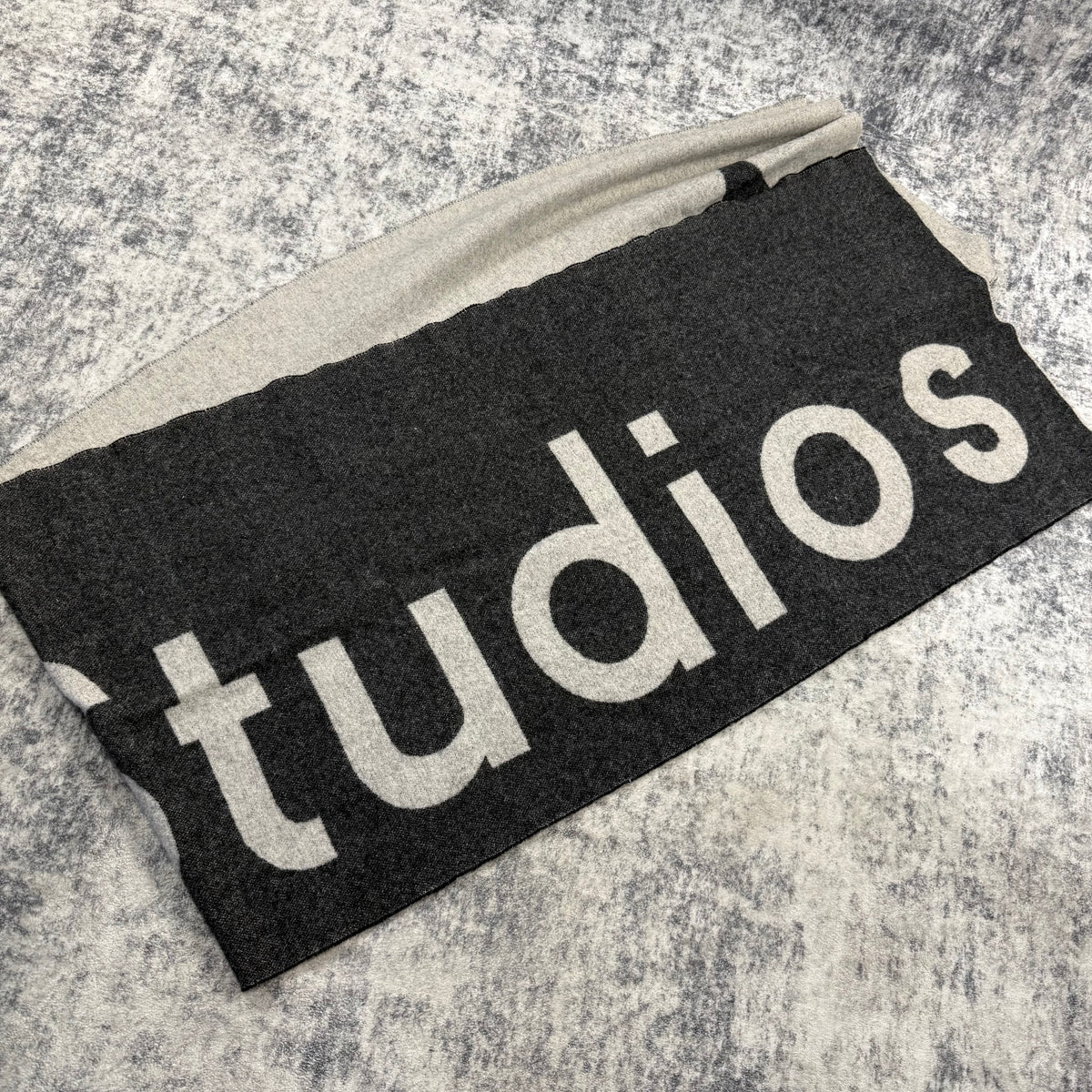Acne Studios Reversible Logo Wool Scarf