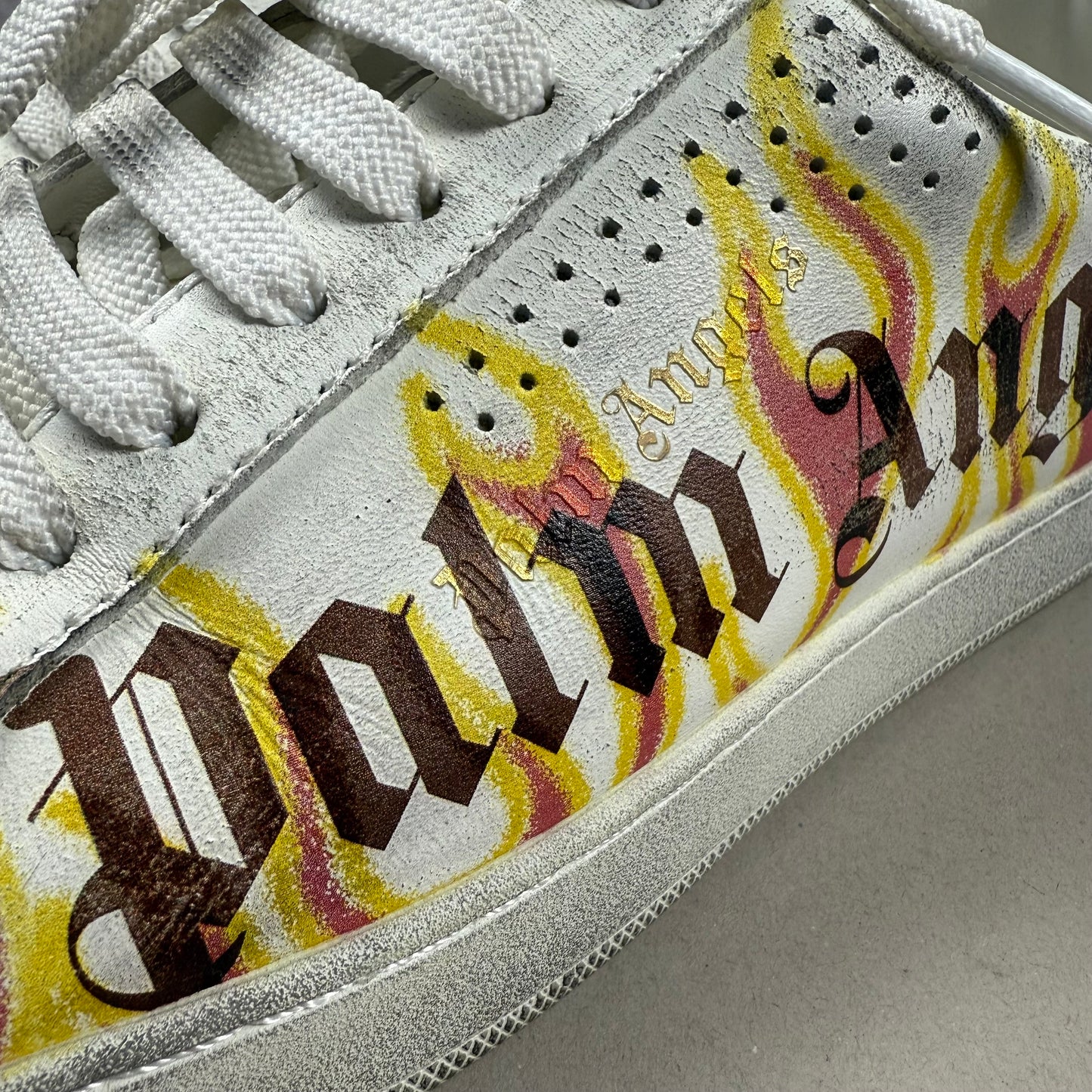 Palm Angels Palm One Low-Top Flame Print Shoes