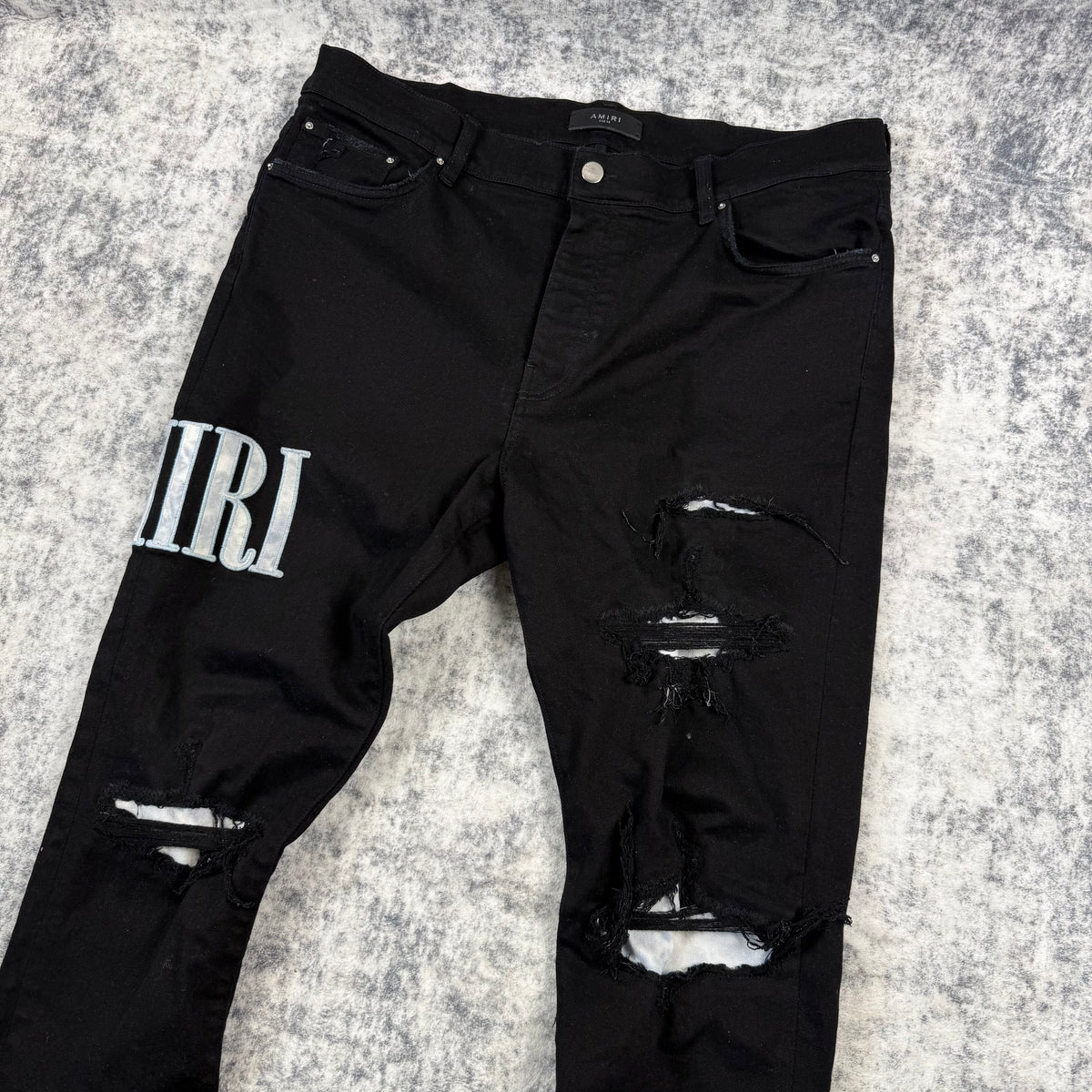 AMIRI Tie-Dye Core ‘Black’ Skinny Jeans