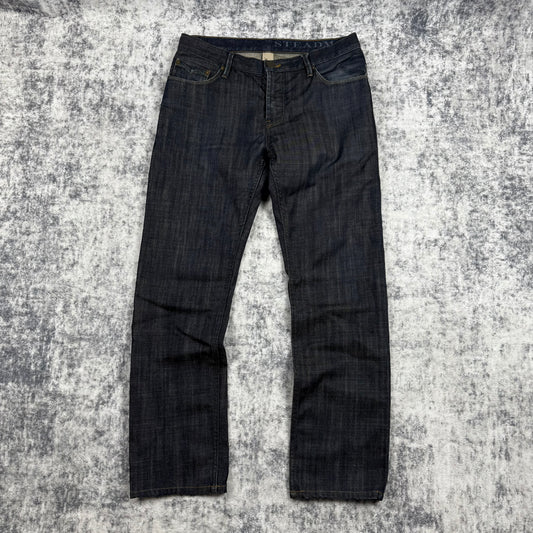 Burberry Dark Wash Straight Fit Denim Jeans