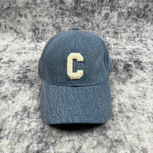 Celine Paris C Logo ‘Blue’ Denim Baseball Cap