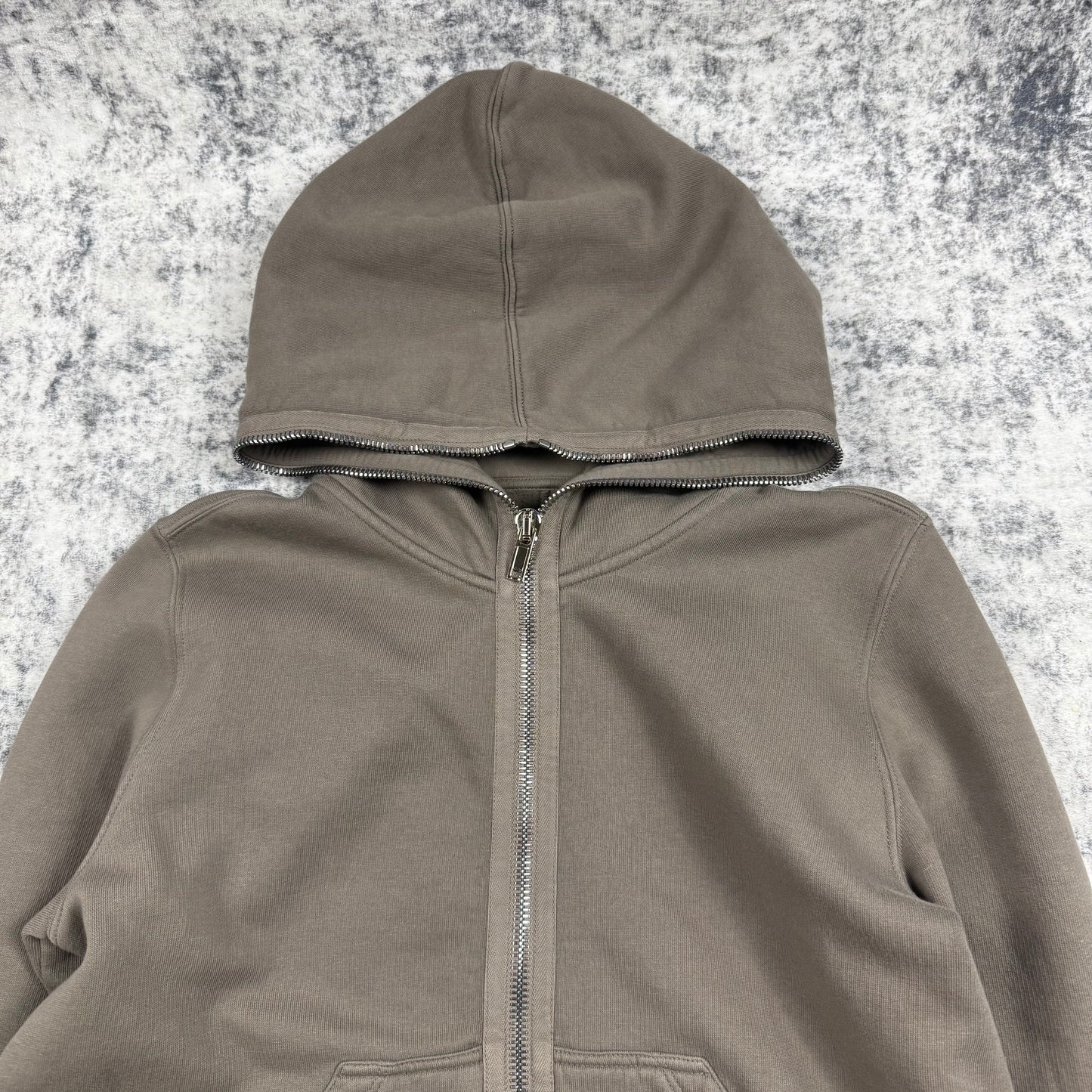 Rick Owens DRKSHDW Gimp Full Zip ‘Dust’ Hoodie
