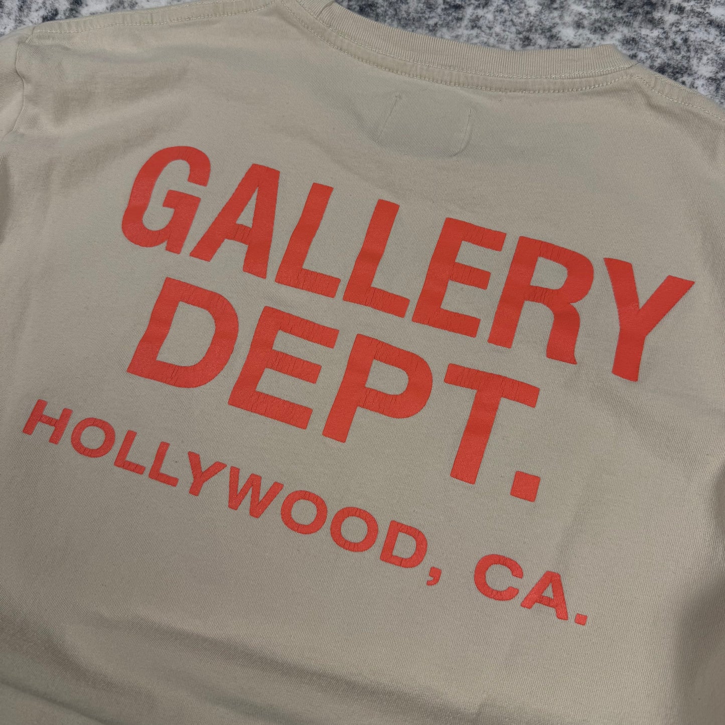 Gallery Dept. Hollywood, CA. Logo ‘Beige’ T-Shirt