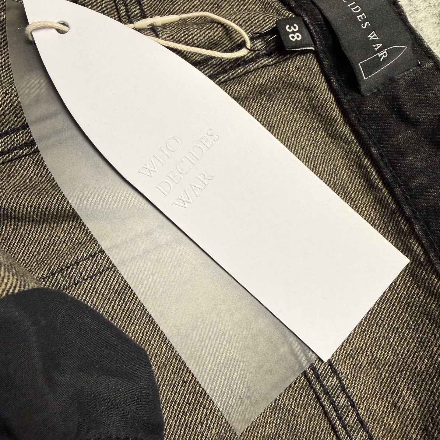 Who Decides War Black Patch Arch Mocha Denim Jeans