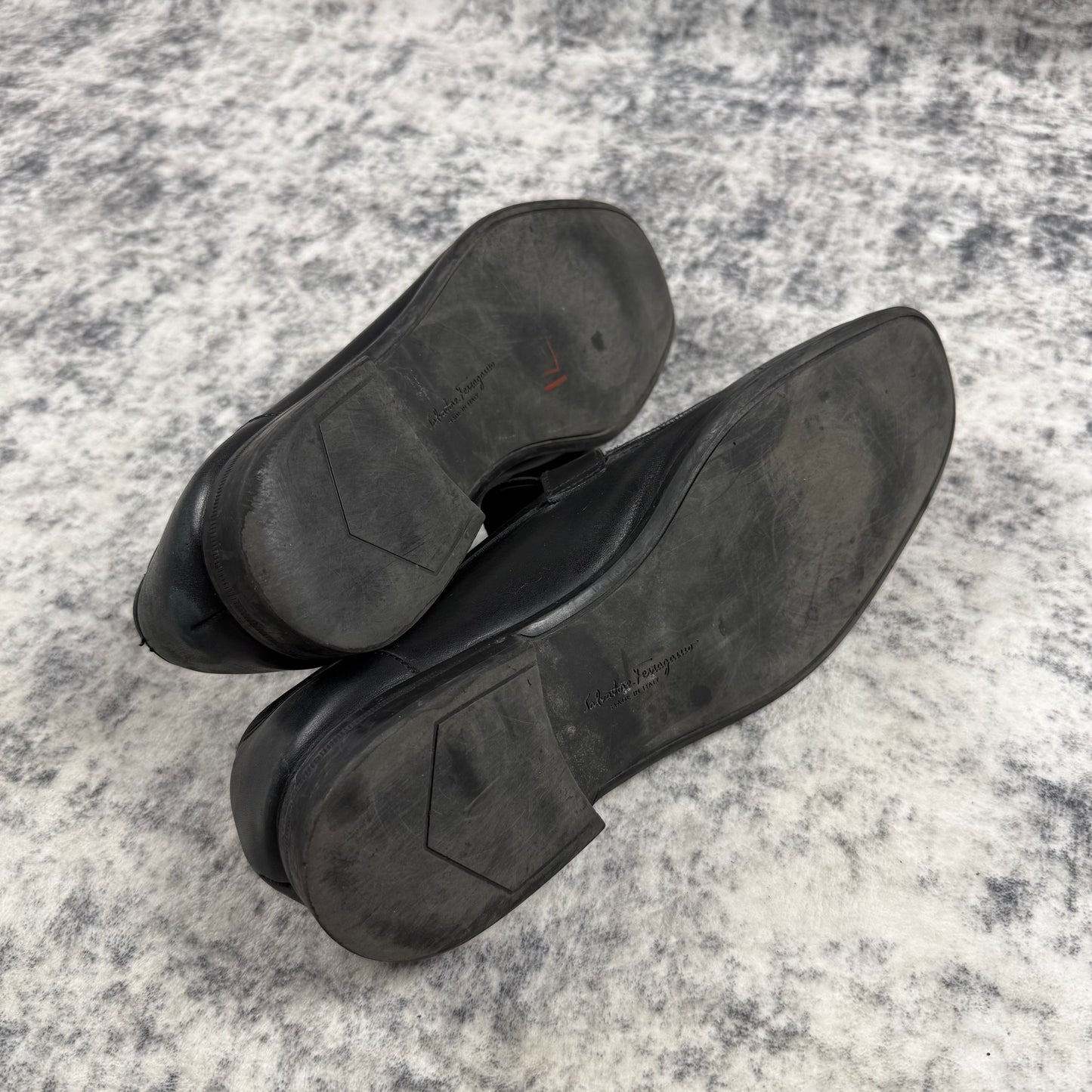 Salvatore Ferragamo Leather ‘Black’ Loafers