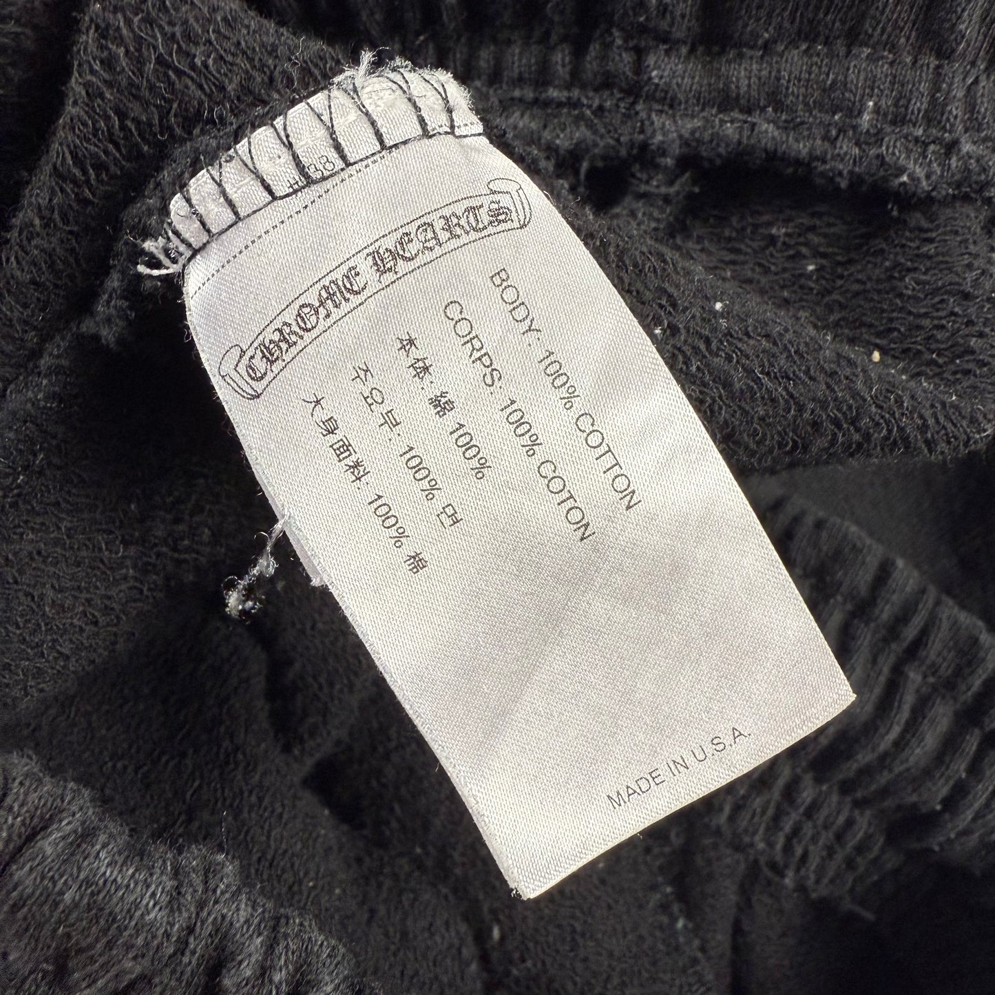 Chrome Hearts x Matty Boy Stay Fast Cargo ‘Black’ Sweatpants