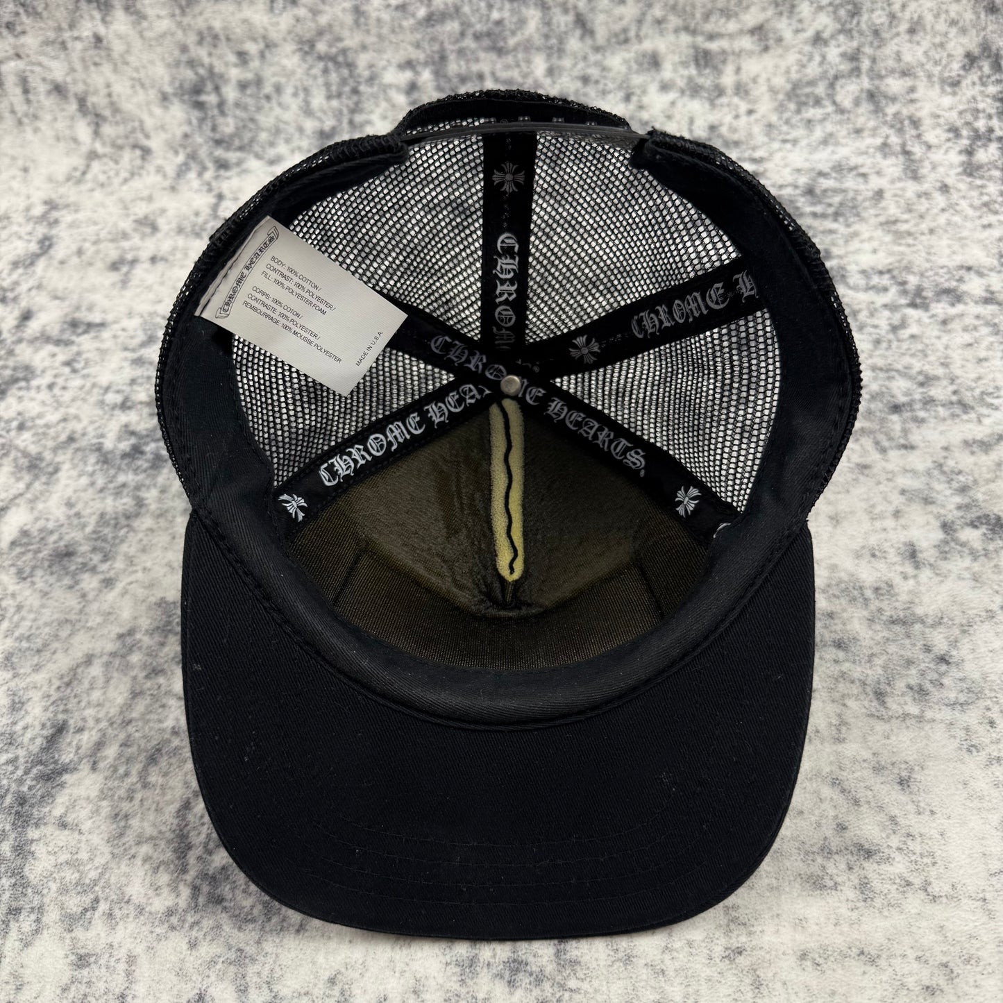 Chrome Hearts Hollywood USA ‘Black’ Trucker Cap